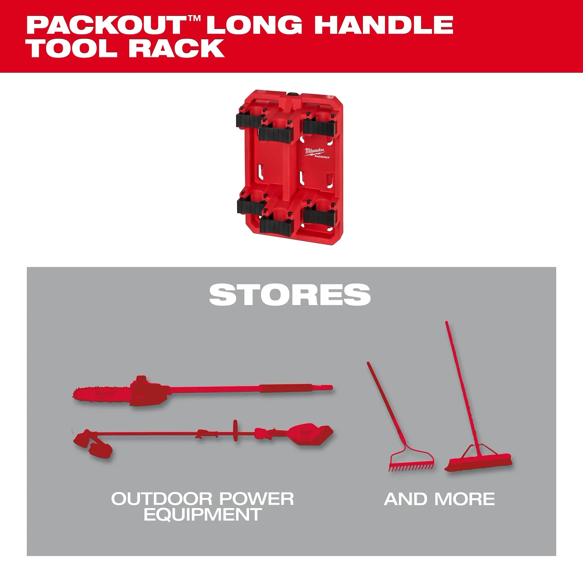 MILWAUKEE 48-22-8349 PACKOUT™ Long Handle Tool Rack