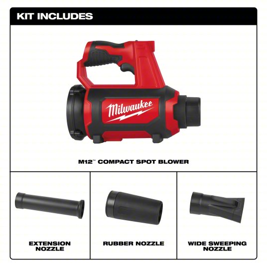 MILWAUKEE 0852-20 M12™ Compact Spot Blower (Tool Only)