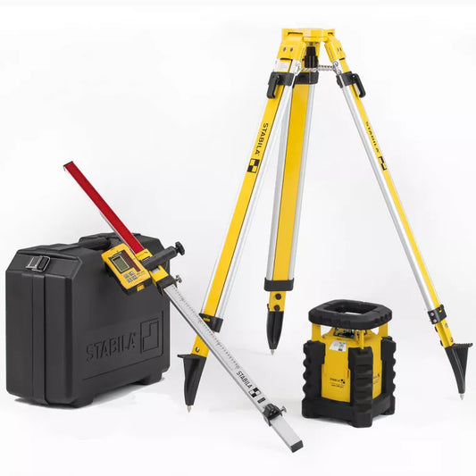 STABILA 05820 LAR 300 rotary laser set with tripod and grade rod