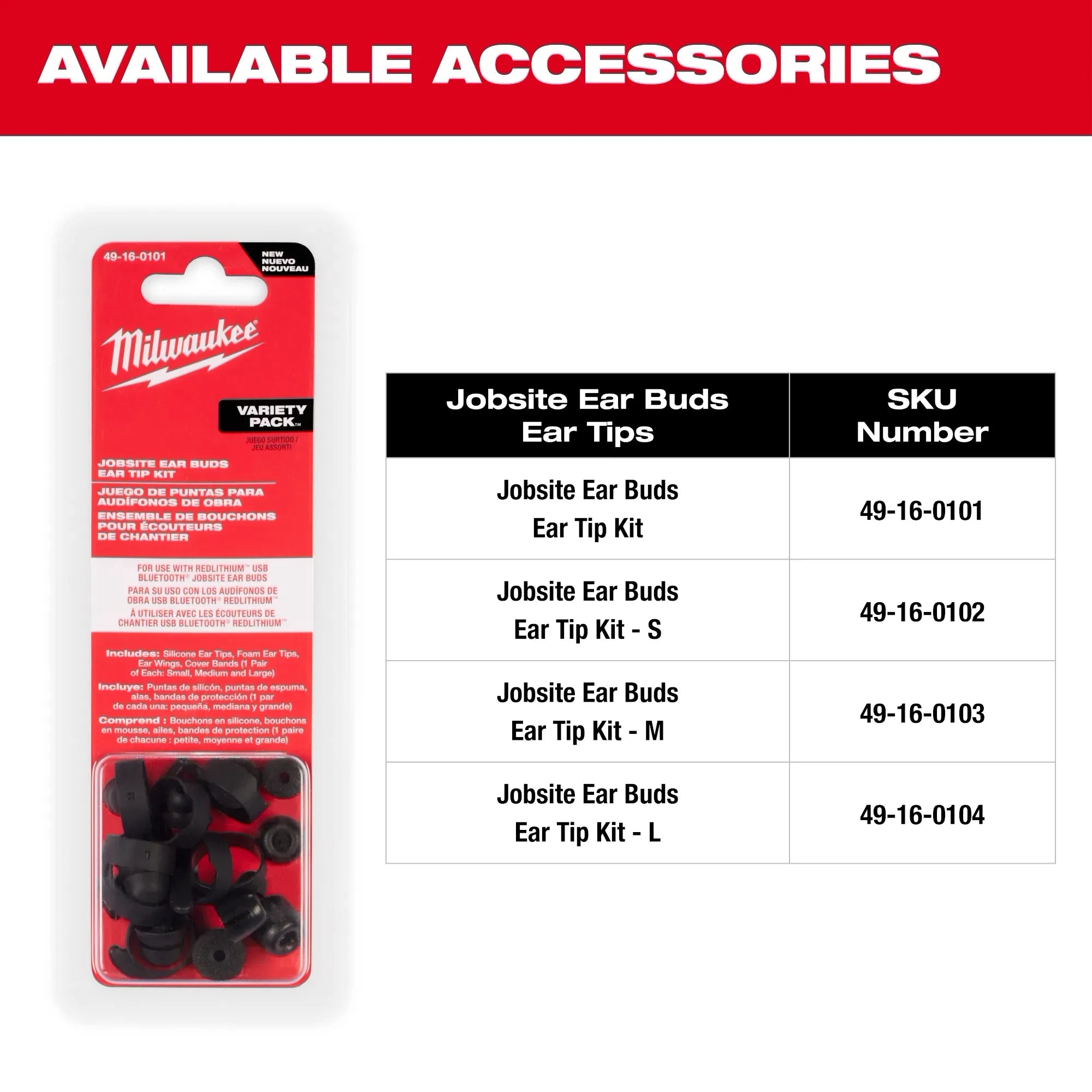 MILWAUKEE 2191-21 REDLITHIUM™ USB Bluetooth® Jobsite Ear Buds
