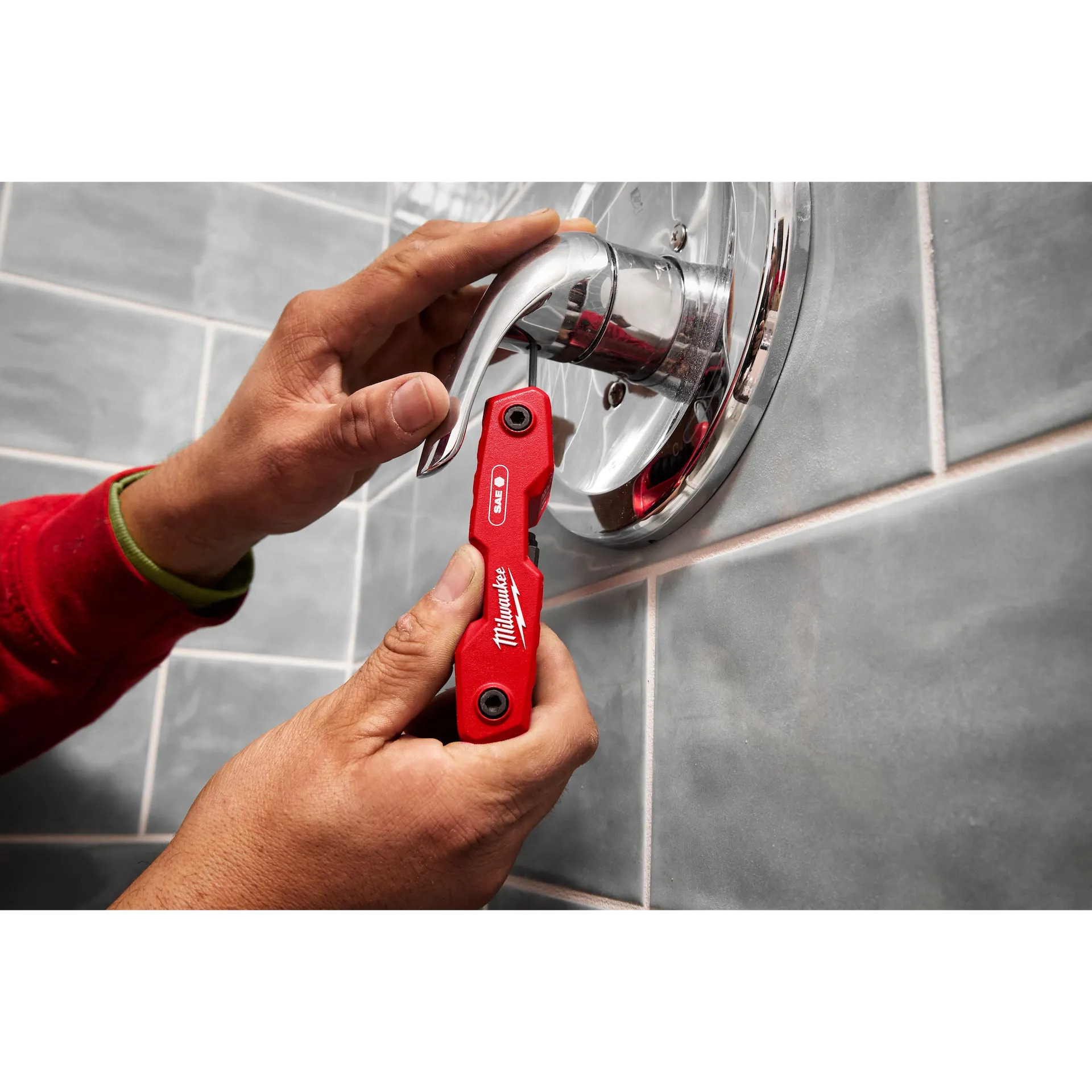 MILWAUKEE 48-22-2181 9-Key Folding Hex Key Set - SAE