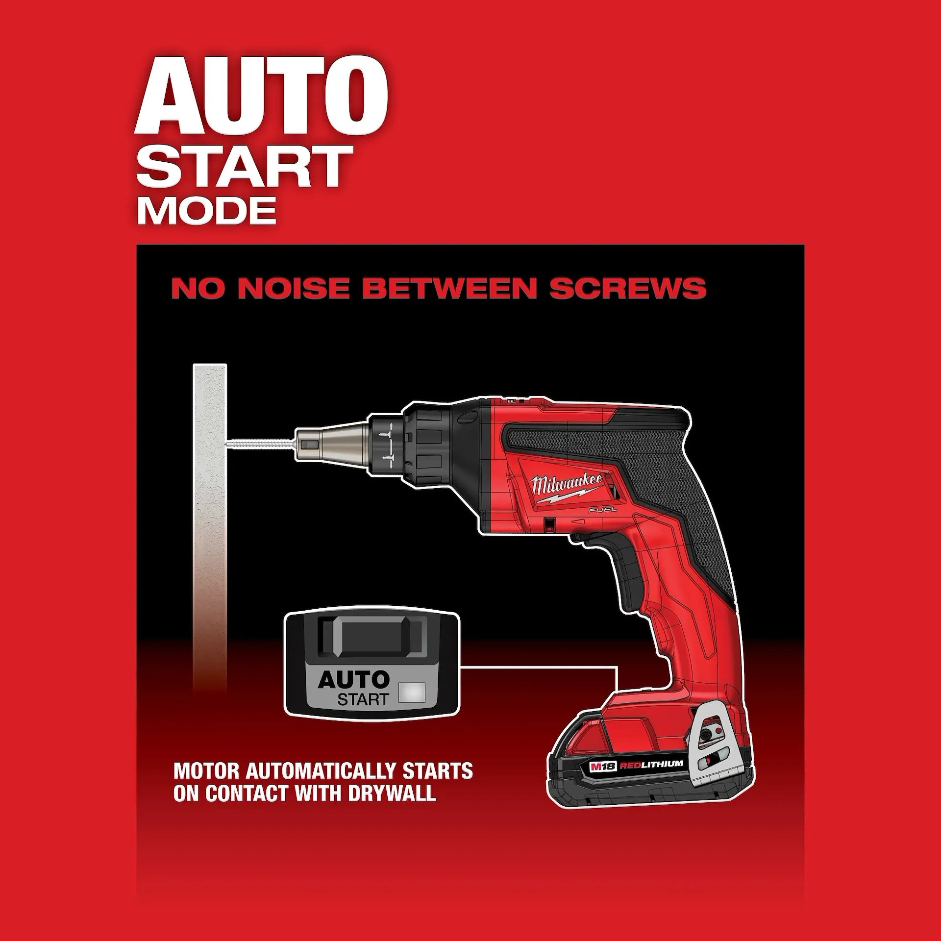 MILWAUKEE 2866-20 M18 FUEL™ Drywall Screw Gun BARE