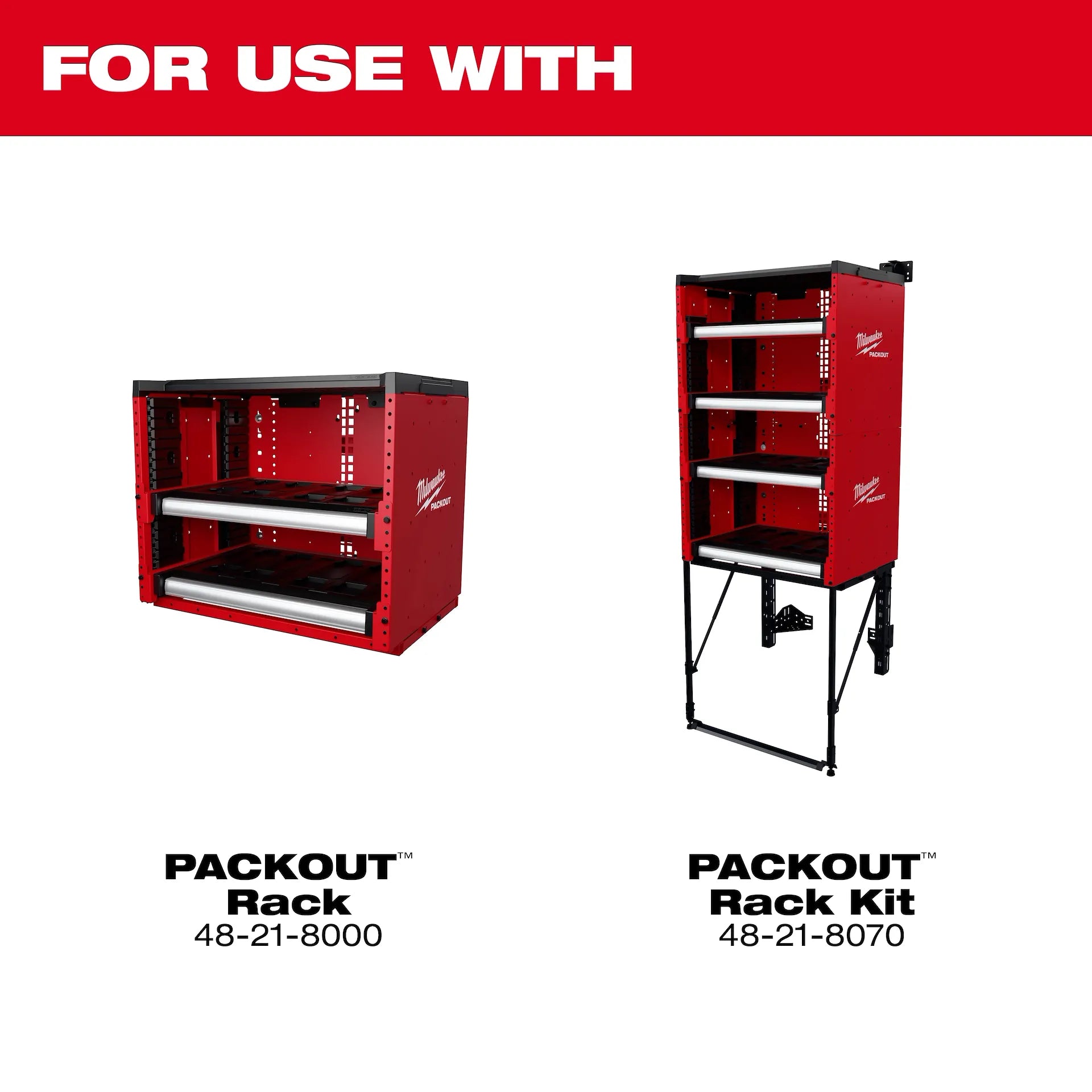 MILWAUKEE 48-21-8040 PACKOUT™ Rack Drawer