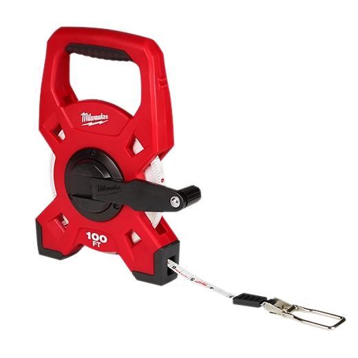 MILWAUKEE 48-22-5301 100ft Fiberglass Open Reel Long Tape Measure