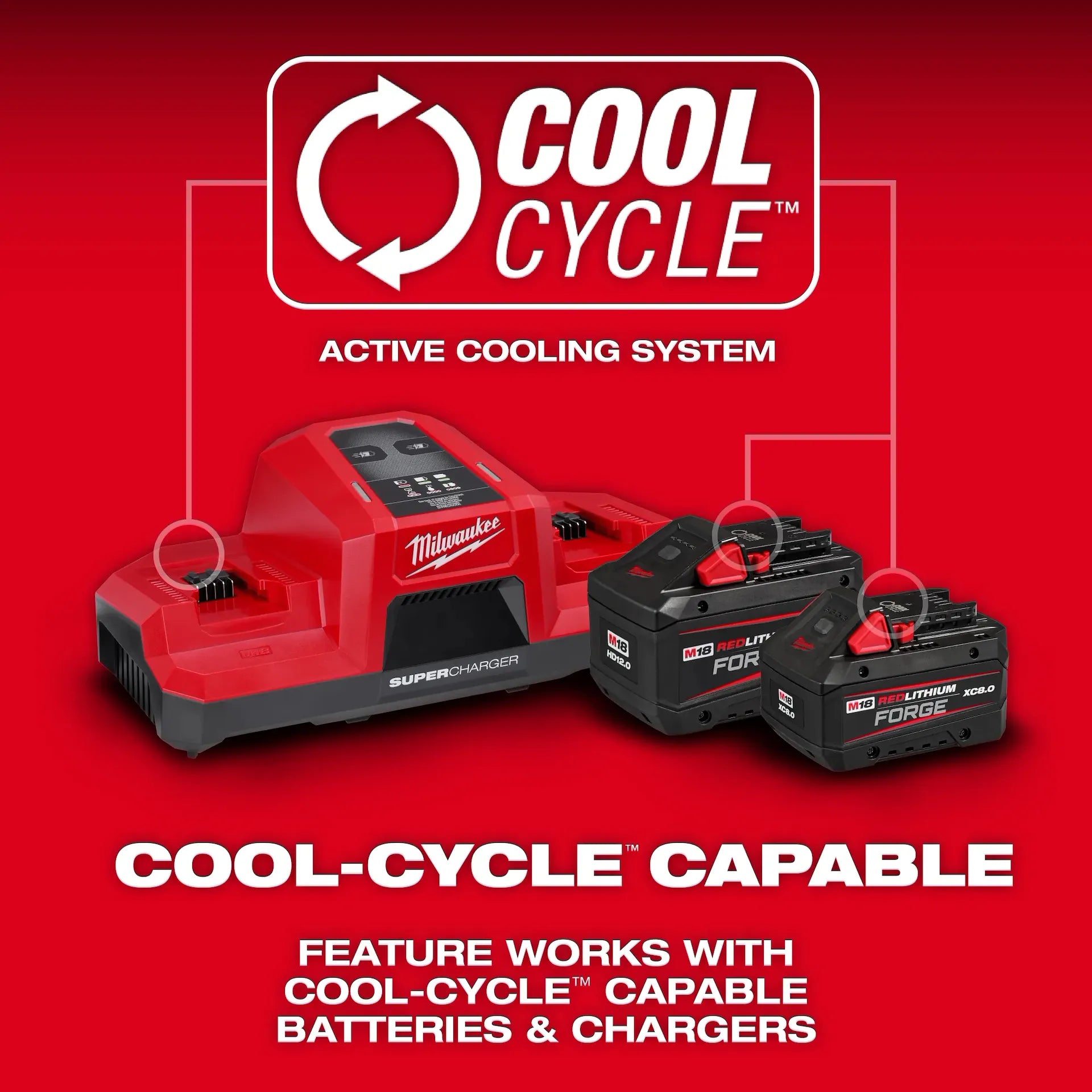 MILWAUKEE 48-59-1815 M18™ Dual Bay Simultaneous Super Charger