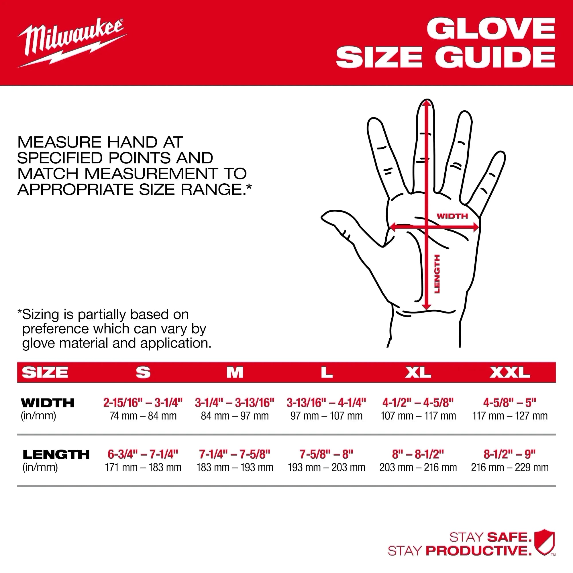 MILWAUKEE 48-73-8523 Lightweight Work Glove (XL)