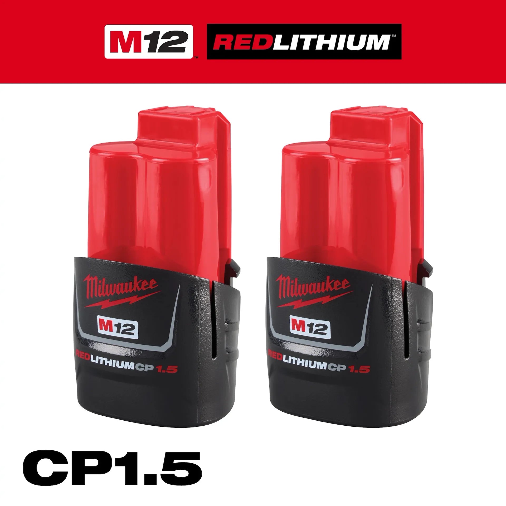 MILWAUKEE 48-11-2411 M12™ REDLITHIUM™ Compact Battery Two Pack