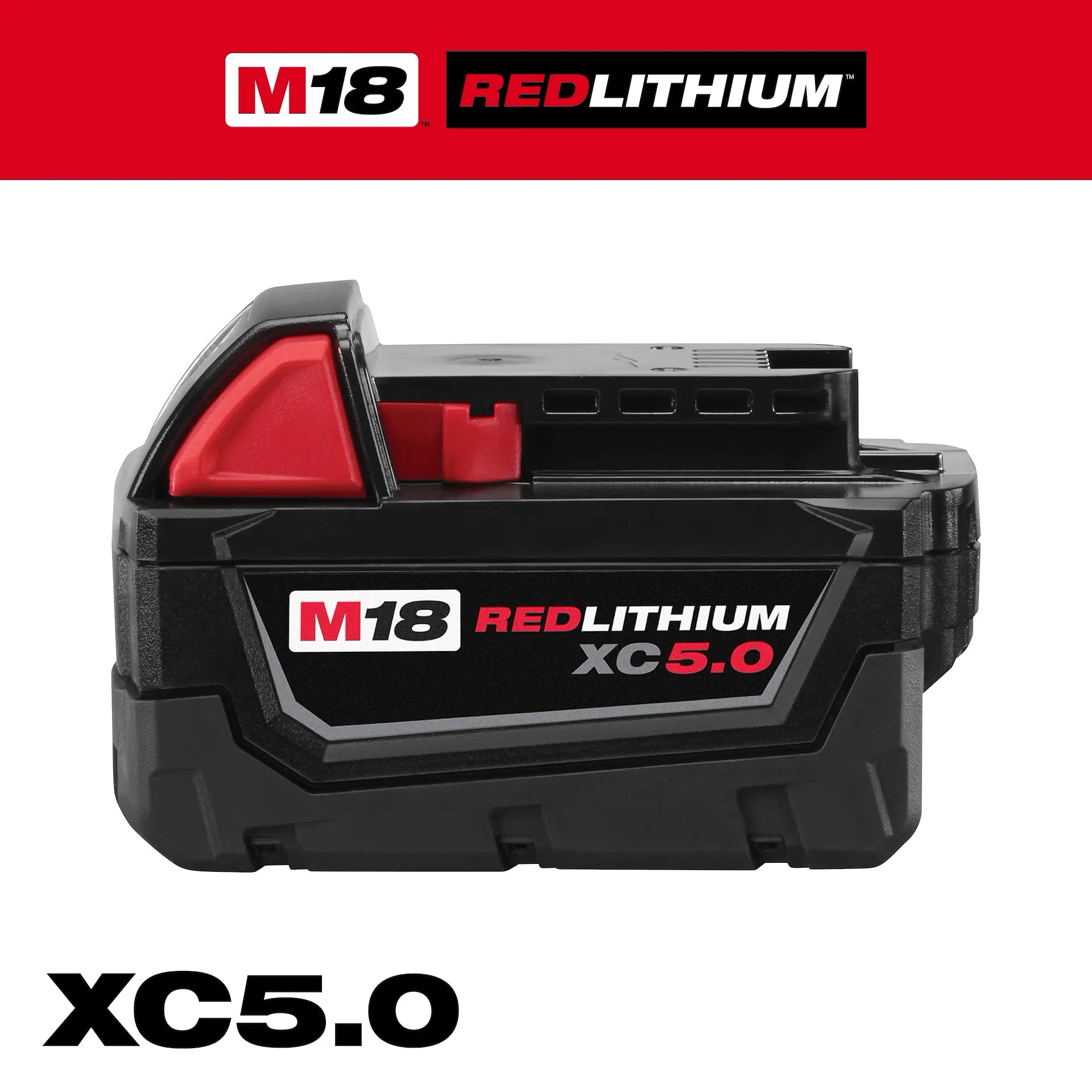 MILWAUKEE 48-11-1850 M18™ REDLITHIUM™ XC5.0 Extended Capacity Battery Pack