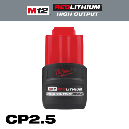 MILWAUKEE 48-11-2425 M12™ REDLITHIUM™ HIGH OUTPUT™ CP2.5 Battery Pack
