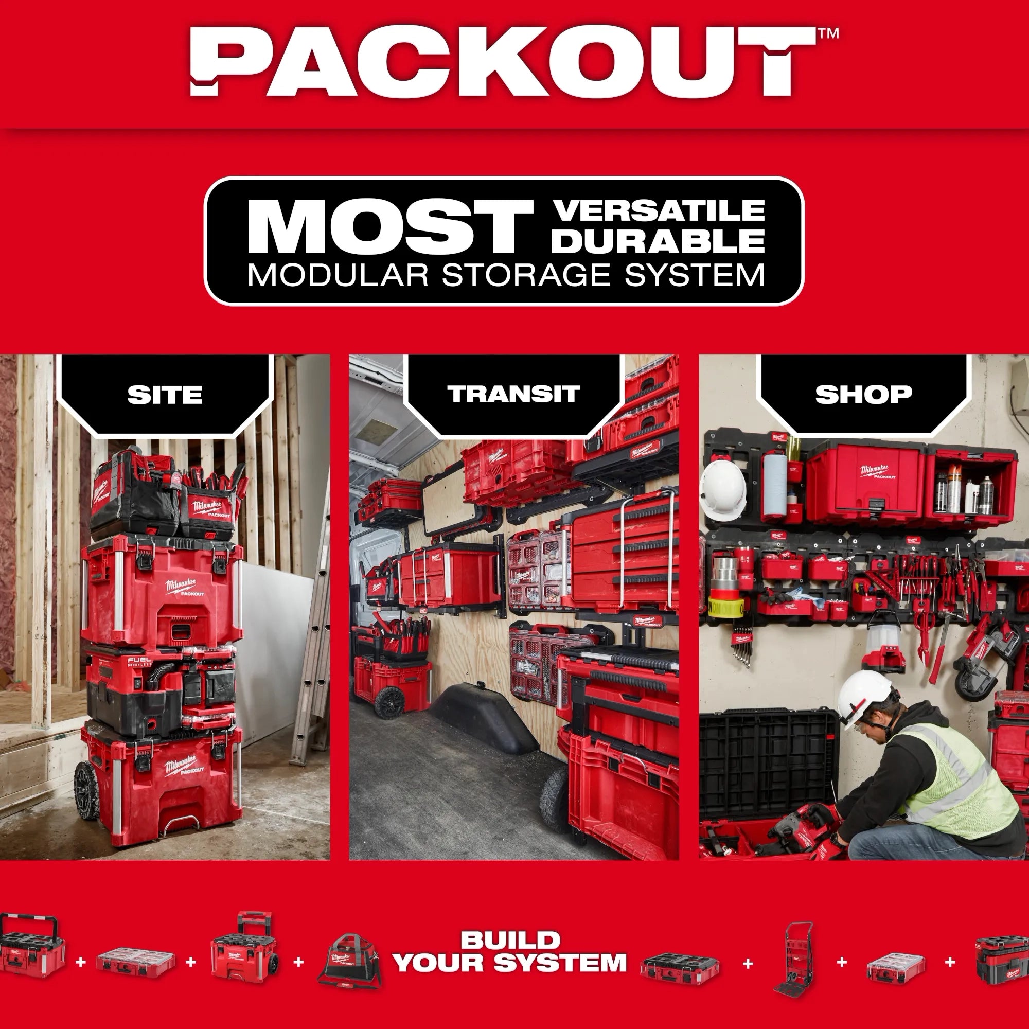 MILWAUKEE 48-22-8427 PACKOUT™ Rolling Tool Box
