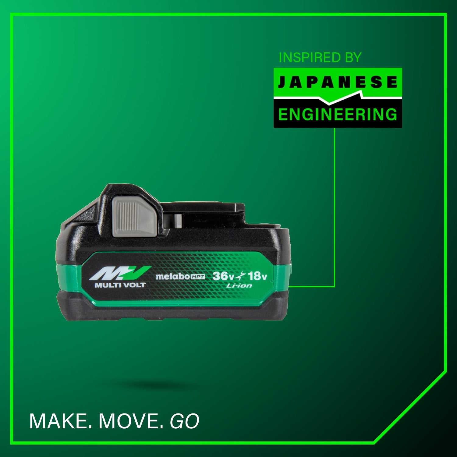 METABO BSL36A18X 18V/36V (5.0Ah/2.5Ah) MultiVolt™ Lithium Ion Water & Impact Resistant Battery