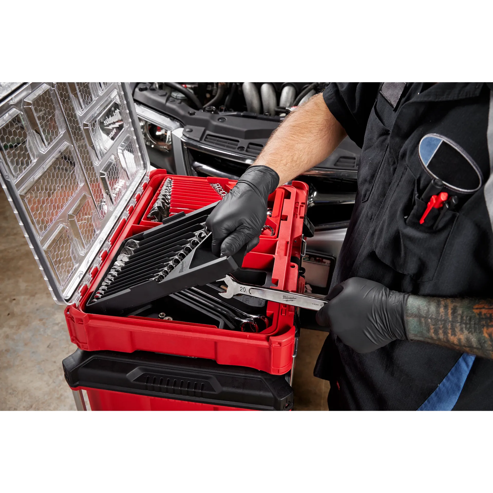 MILWAUKEE 48-22-9485 30pc Metric & SAE Combination Wrench Set with PACKOUT™ Organizer