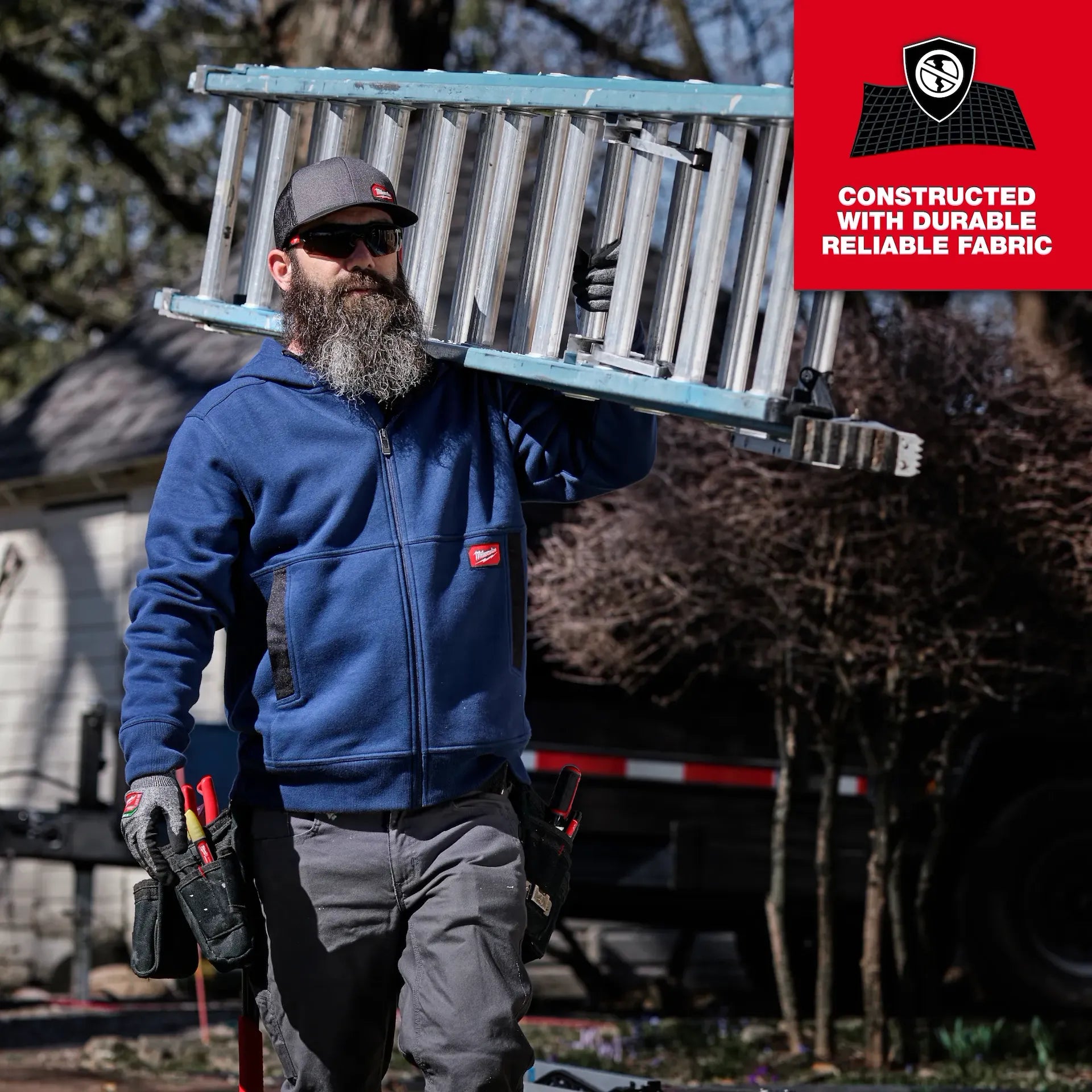 MILWAUKEE M250B GRIDIRON™ Full-Zip Hoodie - BLACK