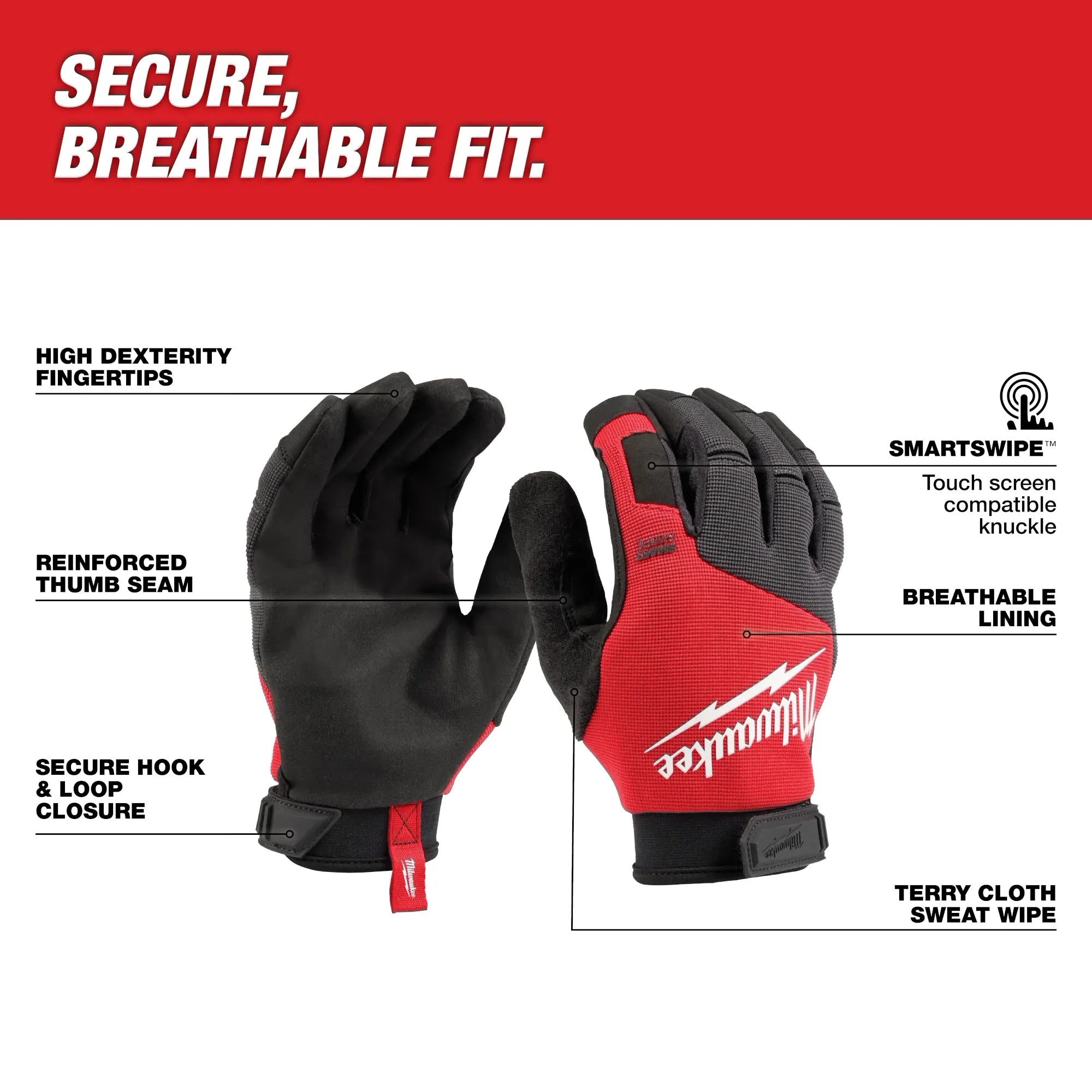 MILWAUKEE 48-73-8523 Lightweight Work Glove (XL)