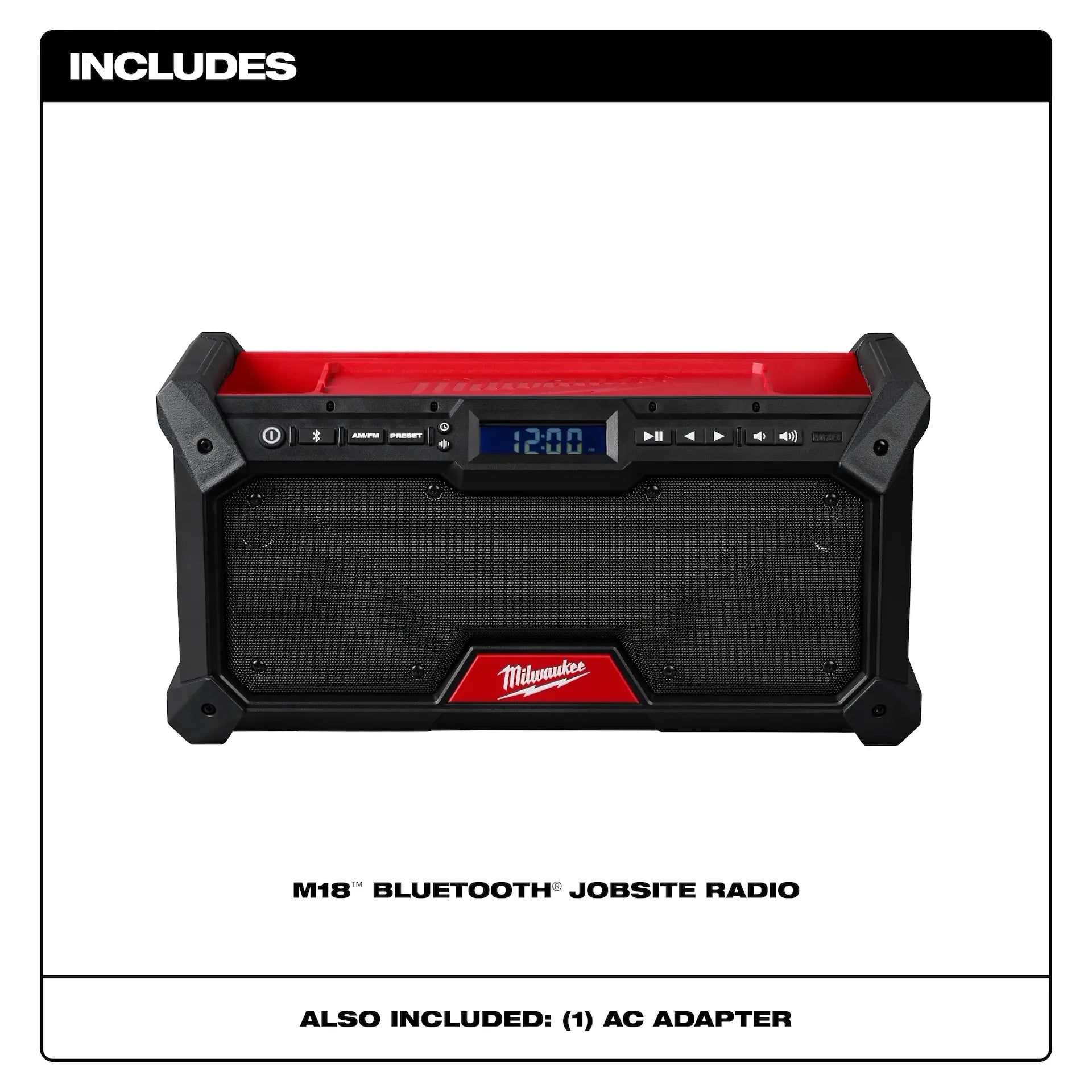 MILWAUKEE 2952-20 M18™ Bluetooth® Jobsite Radio