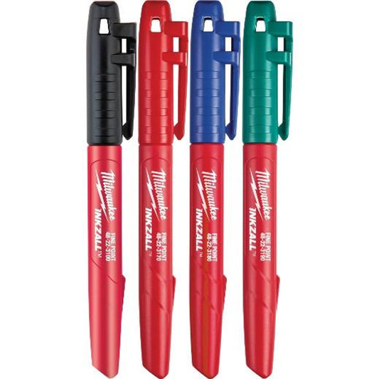 MILWAUKEE 48-22-3106 4PK INKZALL™ Color Fine Point Marker