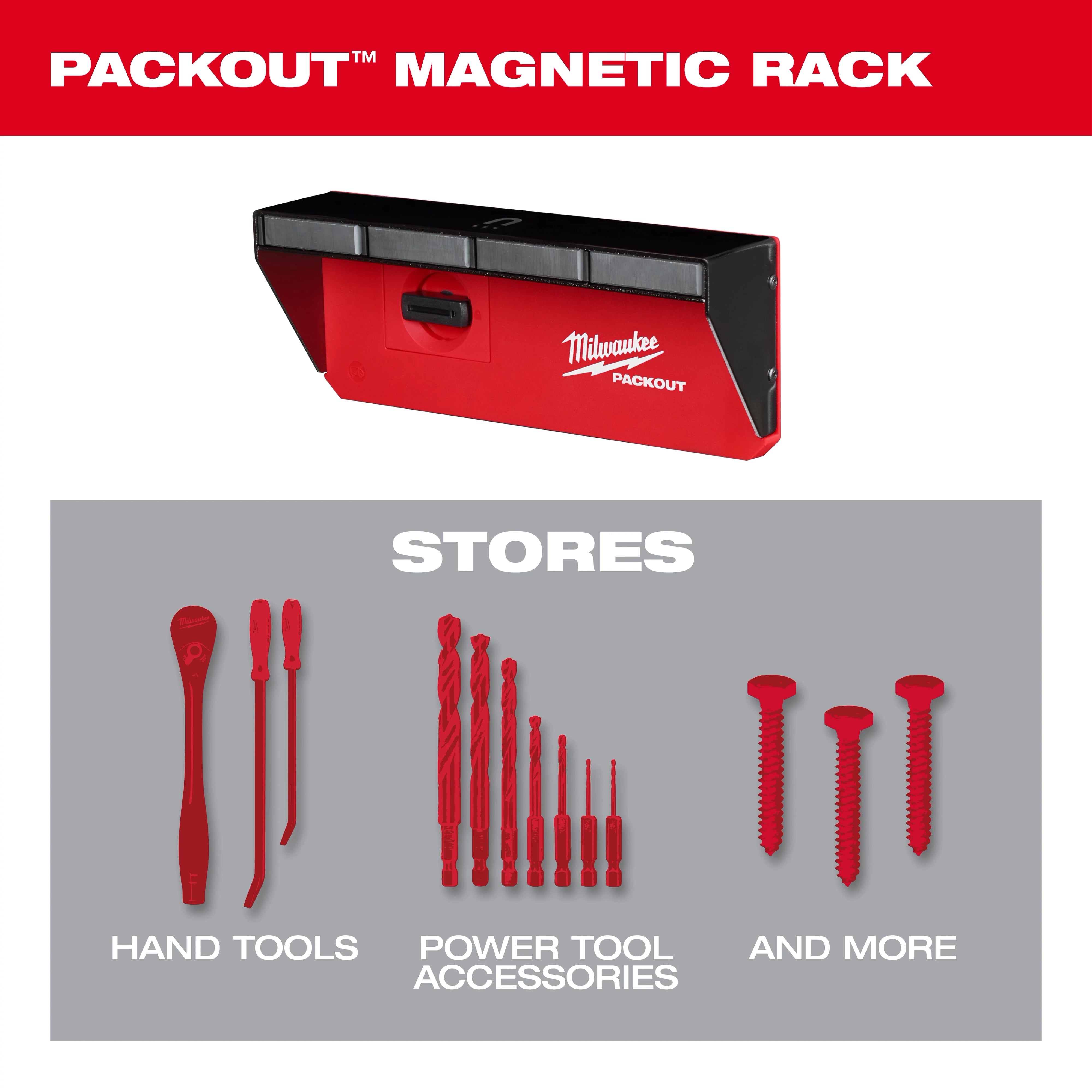 MILWAUKEE 48-22-8346 PACKOUT™ Magnetic Rack
