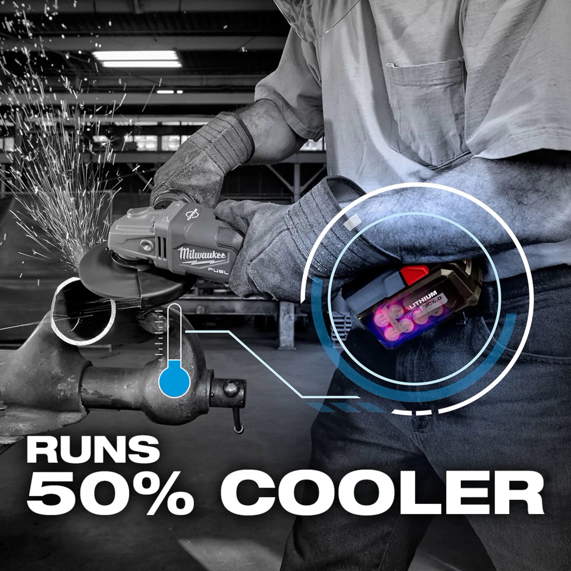 MILWAUKEE 48-11-1865 M18™ REDLITHIUM™ HIGH OUTPUT™ XC6.0 Battery Pack