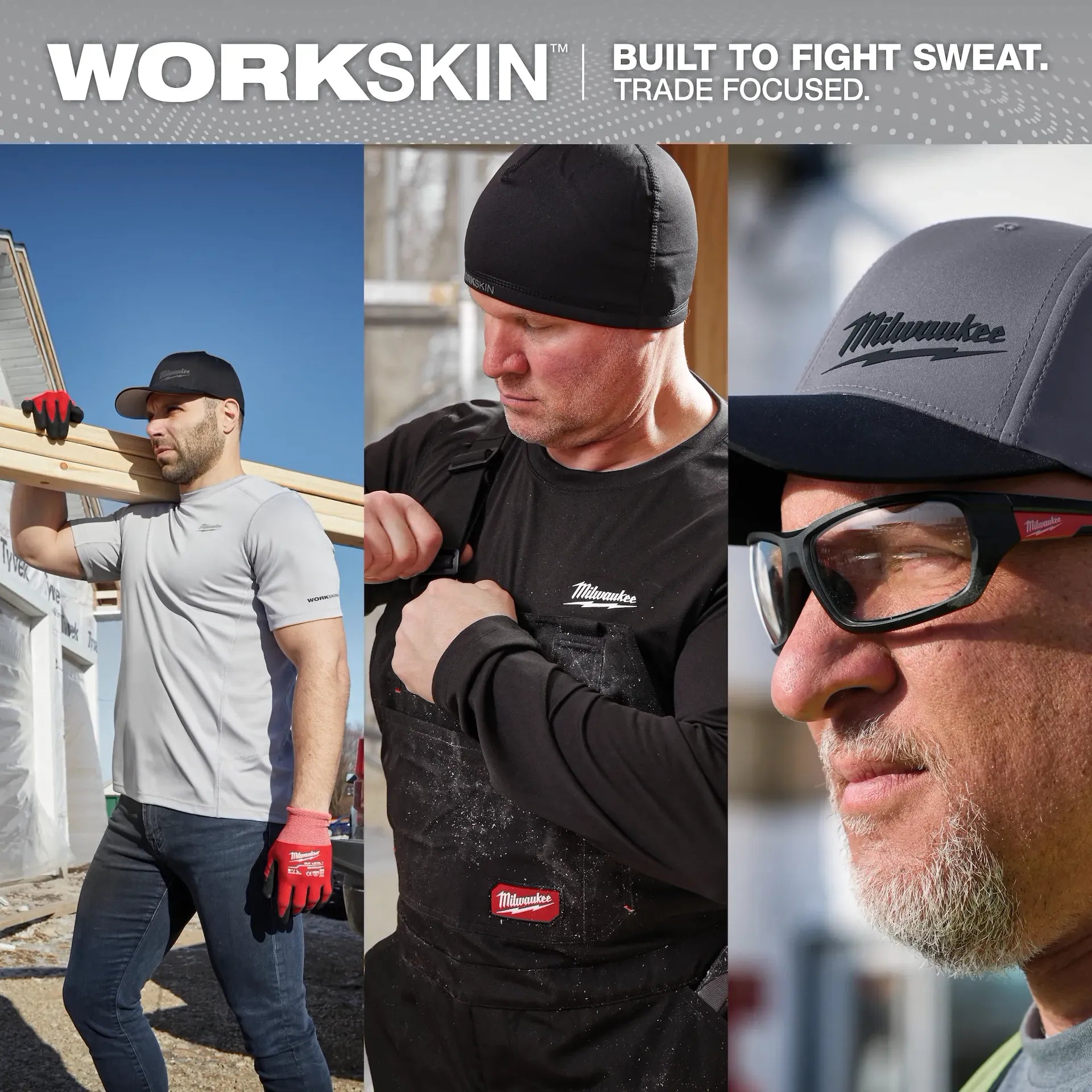 MILWAUKEE 415B WORKSKIN™ Lightweight Performance Shirt - Long Sleeve - BLACK