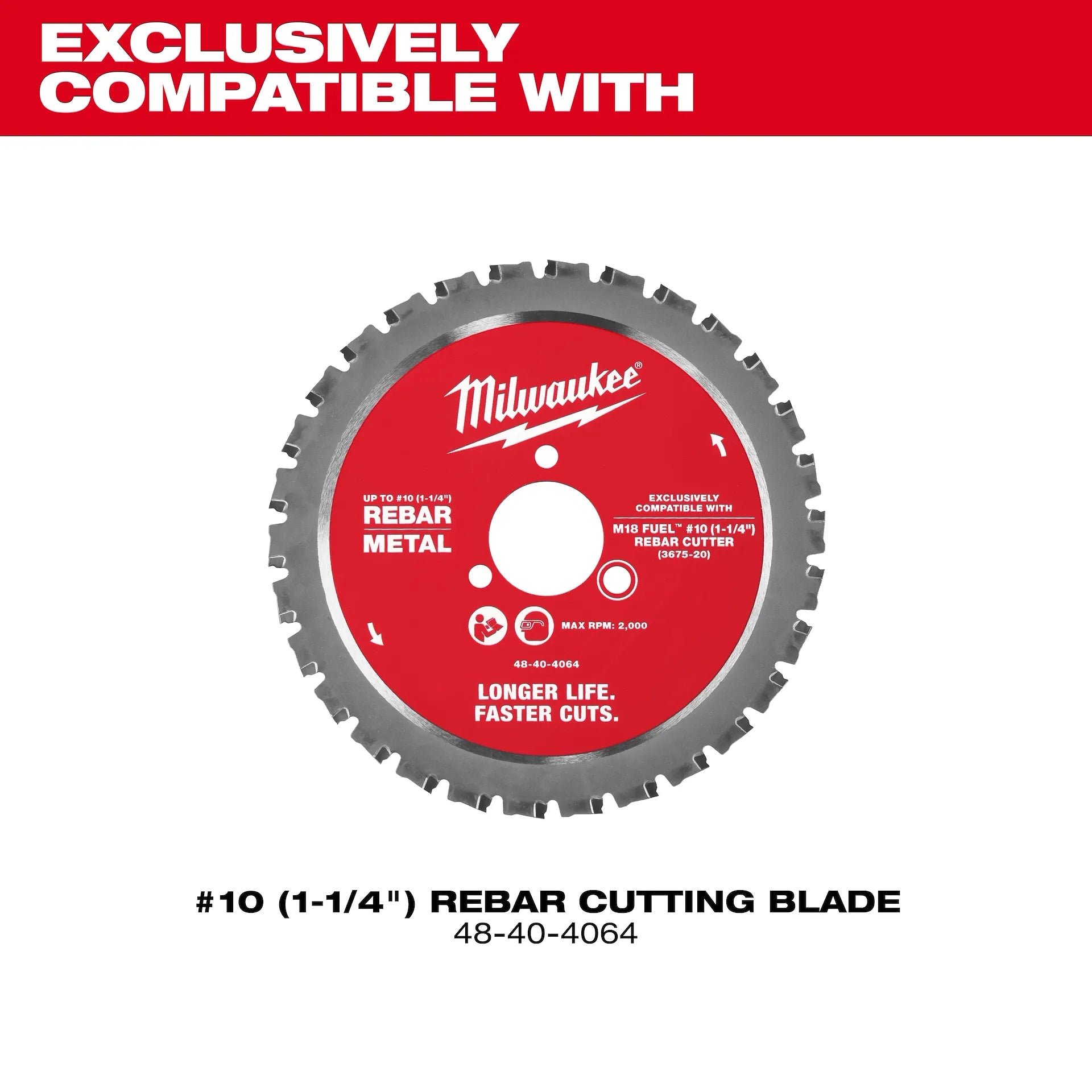MILWAUKEE 3675-20 M18 FUEL™ #10 (1-1/4