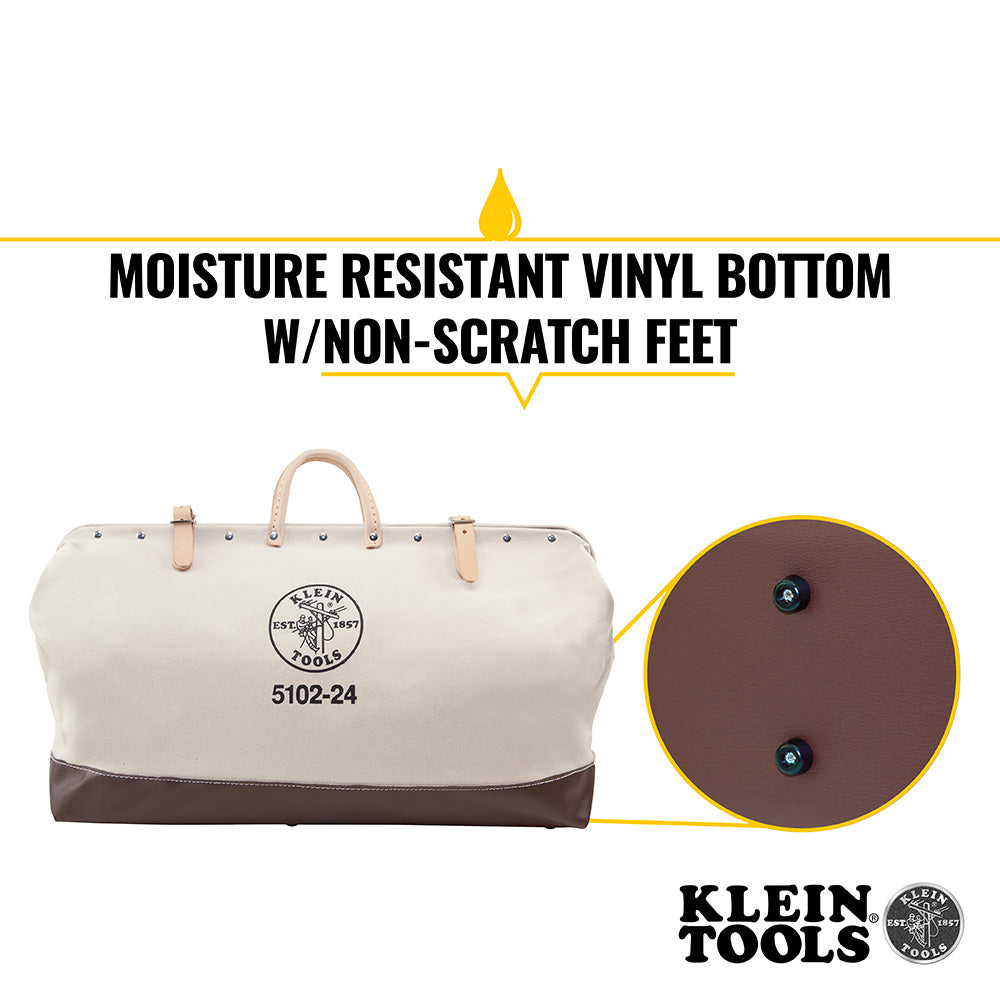 KLEIN 5102-24 Canvas Tool Bag, 24-Inch