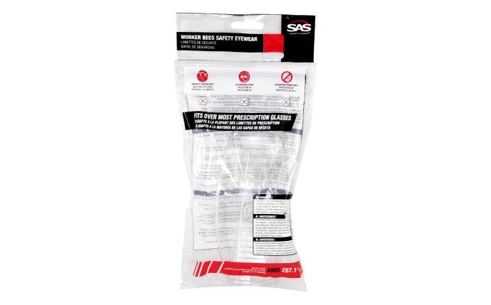 SAS SAFETY 5120-12 Worker Bees Safety Eyewear - 12PK