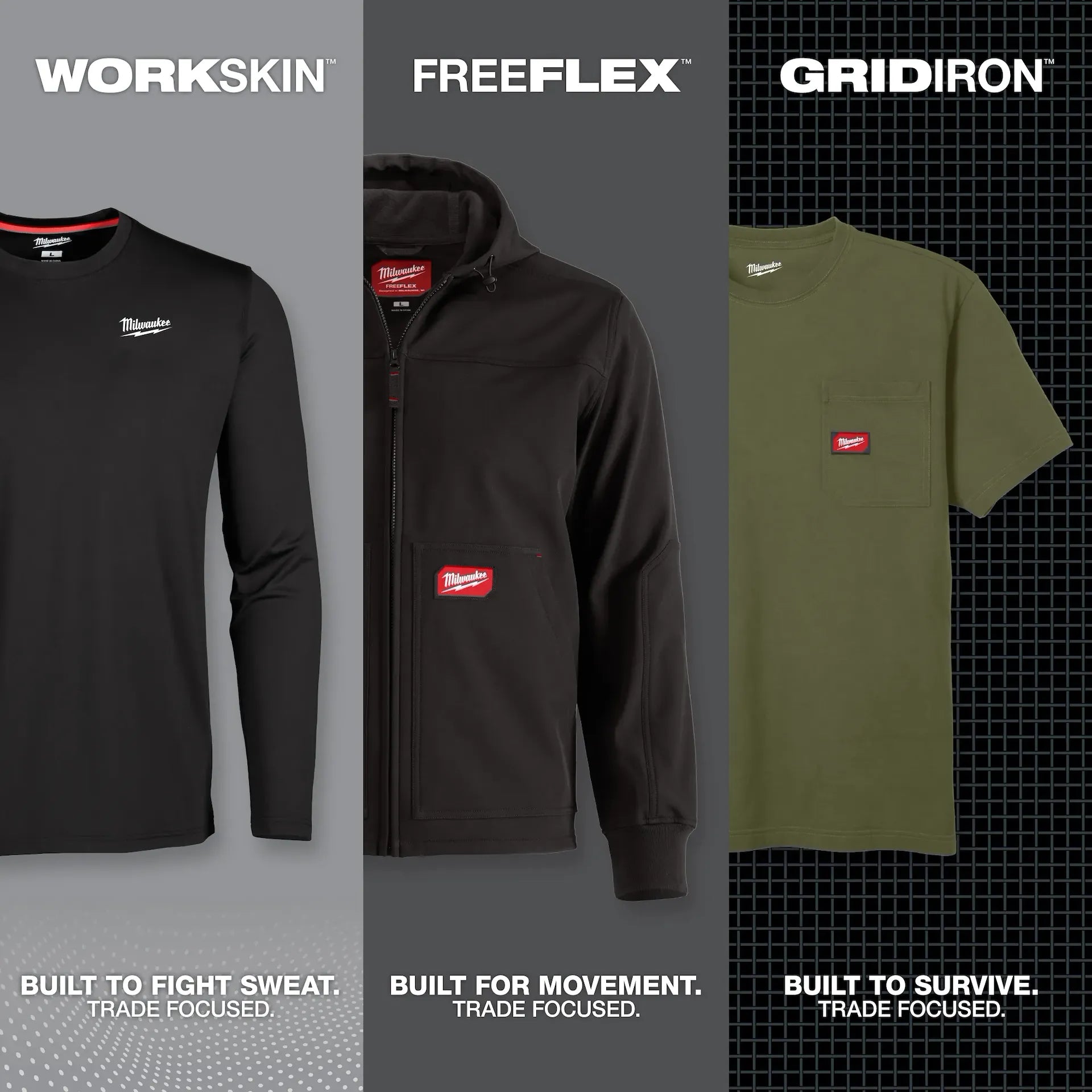 MILWAUKEE 415B WORKSKIN™ Lightweight Performance Shirt - Long Sleeve - BLACK