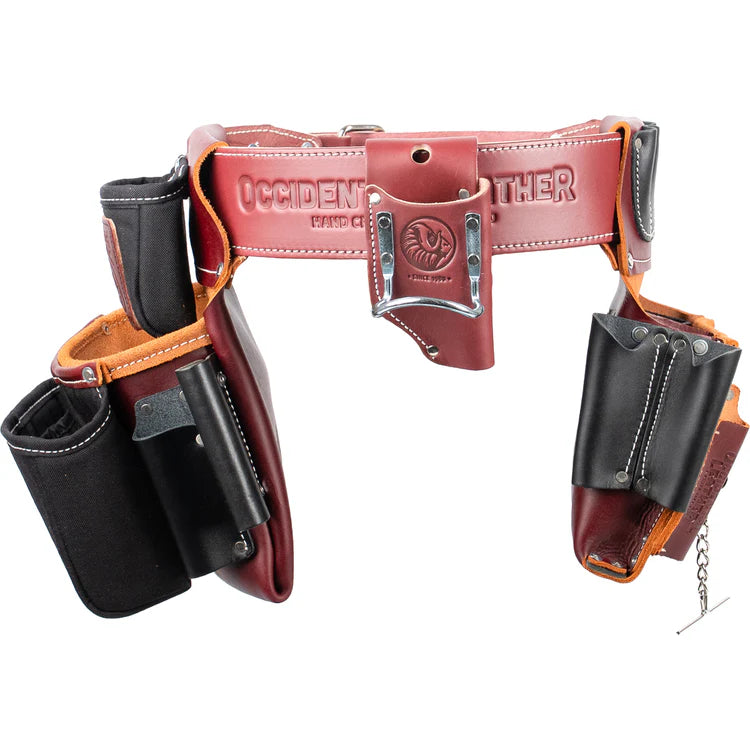OCCIDENTAL LEATHER 5590 Commercial Electrician's Tool Belt Setup