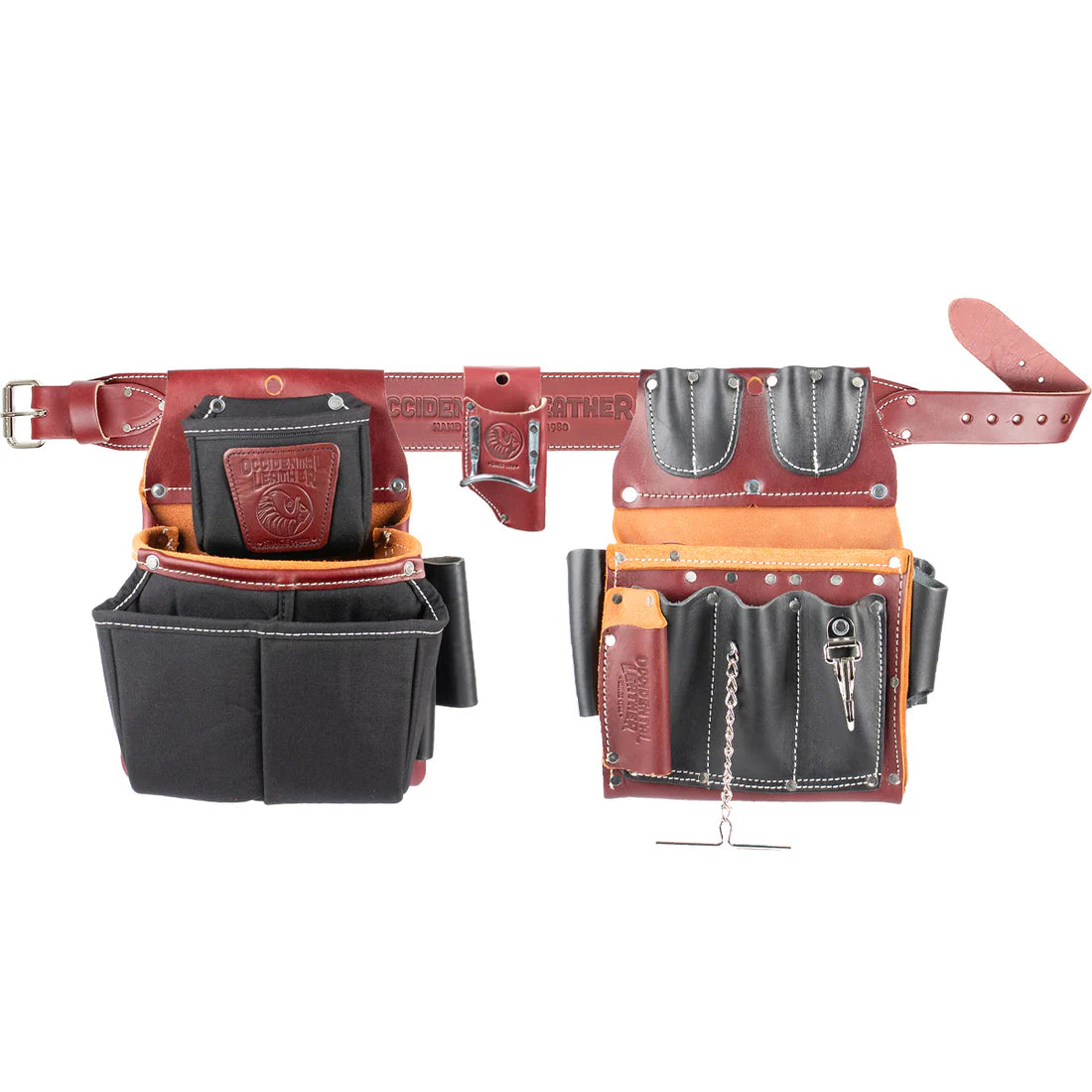 OCCIDENTAL LEATHER 5590 Commercial Electrician's Tool Belt Setup