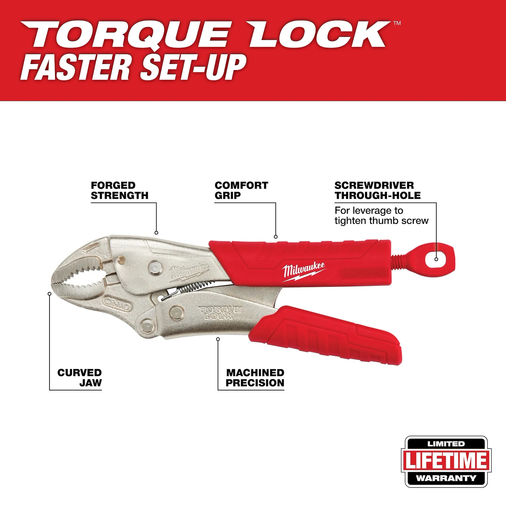 MILWAUKEE 48-22-3402 2PC PRO LOCKING PLIERS SET