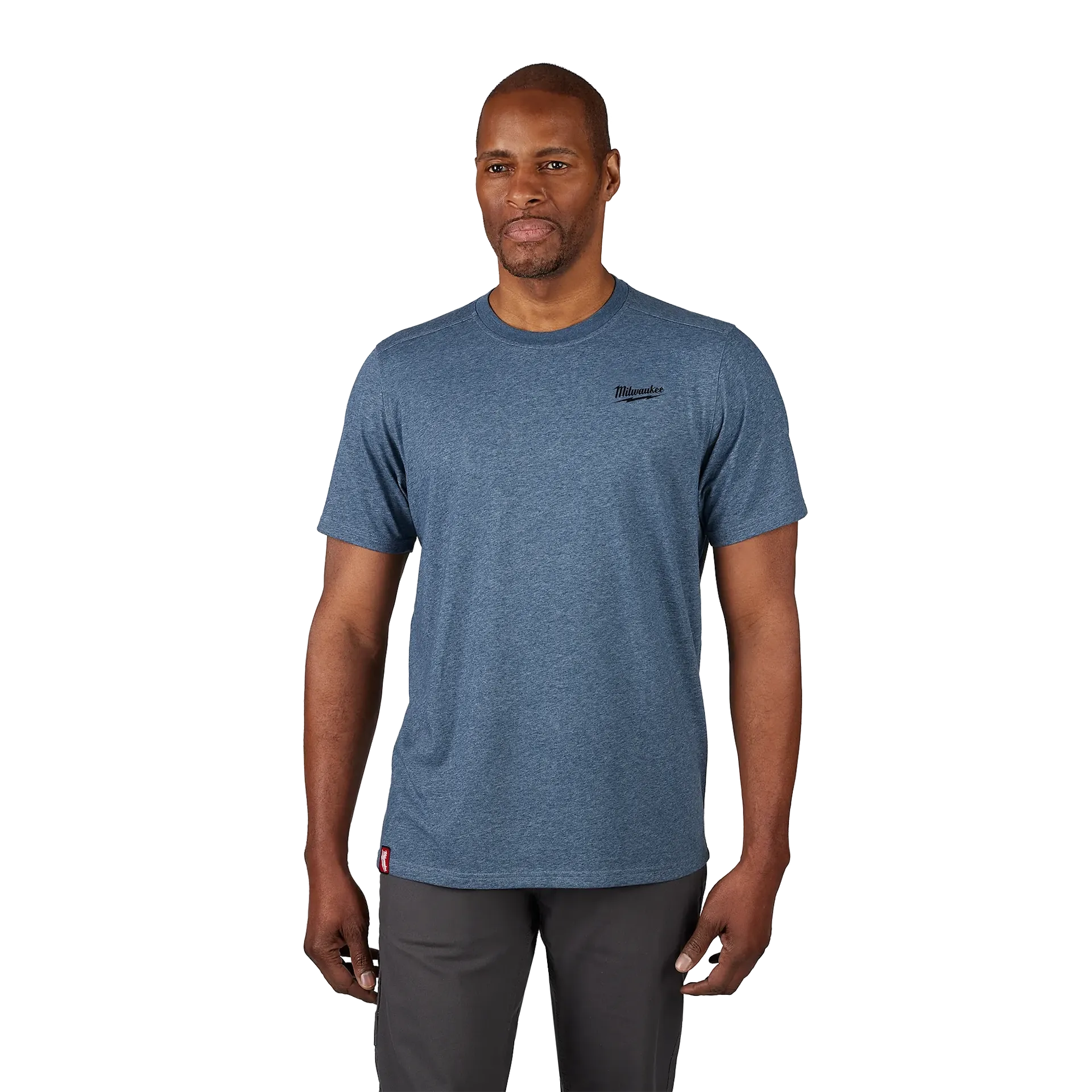 MILWAUKEE 603BL FREEFLEX™ Hybrid Work Tee - Short Sleeve - BLUE