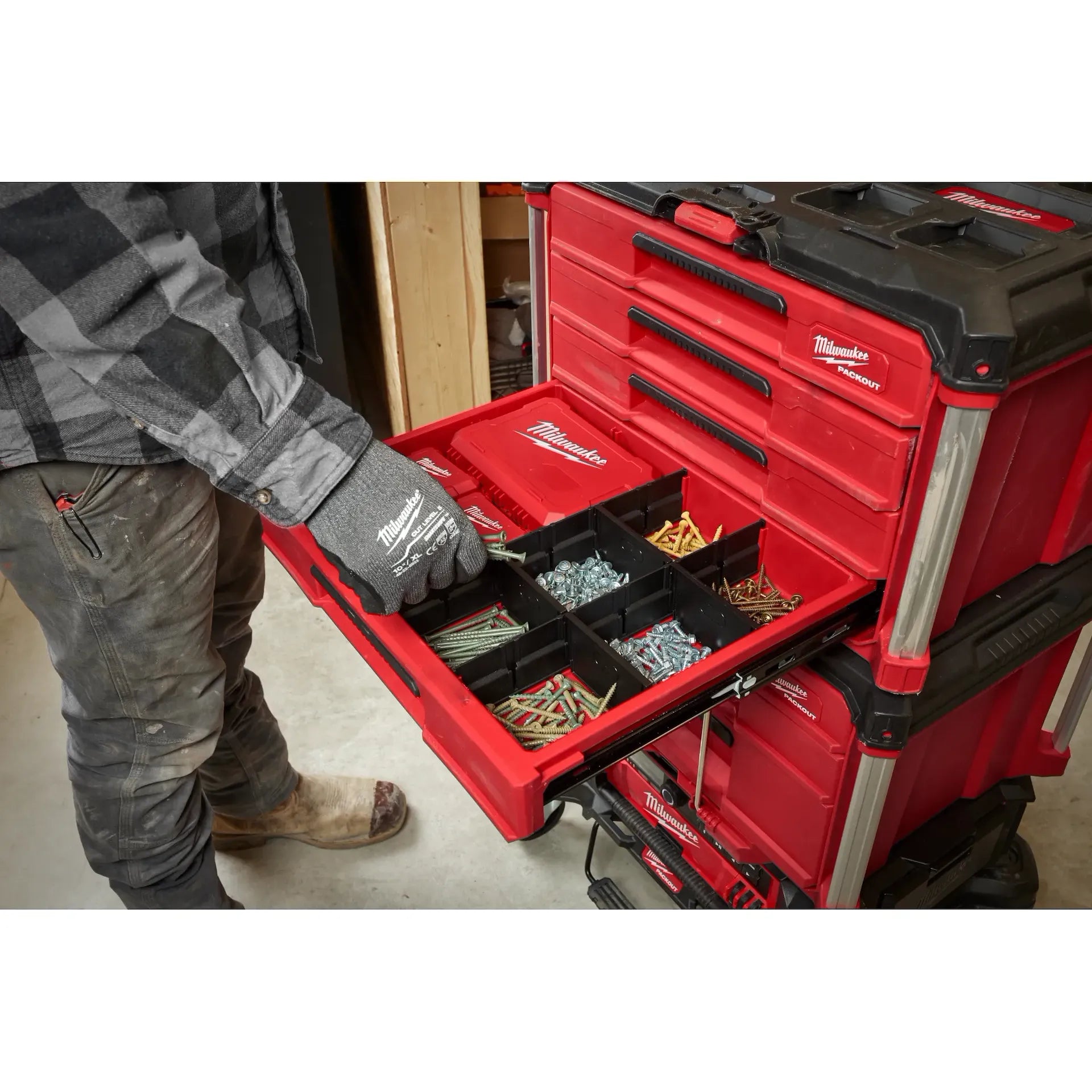 MILWAUKEE 48-22-8444 PACKOUT™ 4 Drawer Tool Box