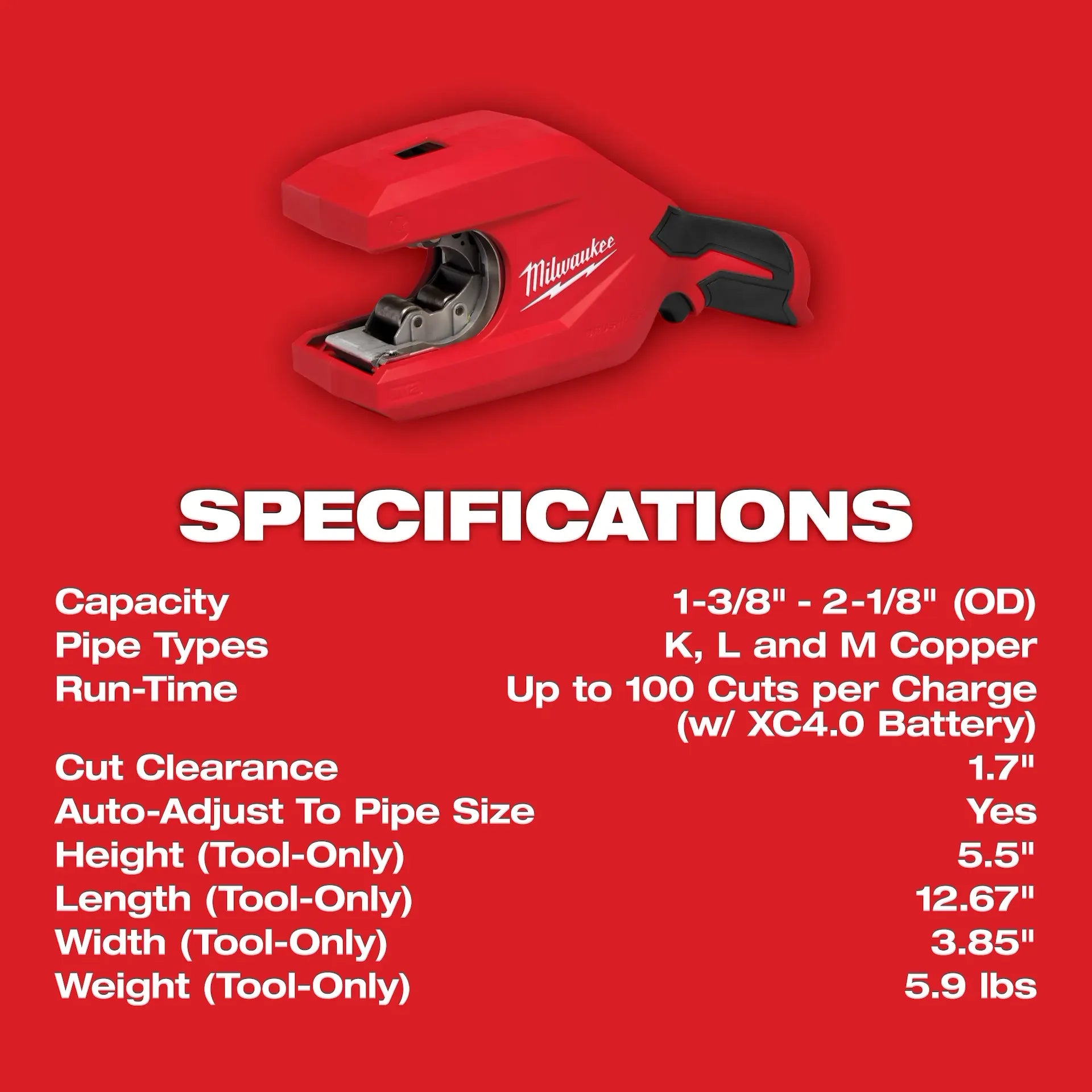 MILWAUKEE 2479-20 M12™ Brushless 1-1/4