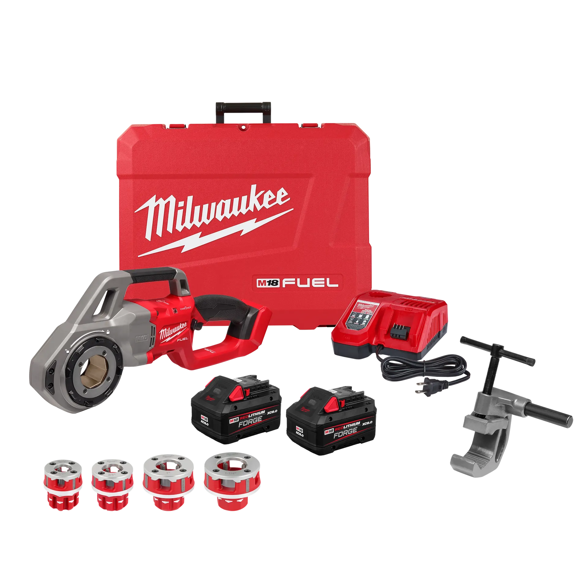 MILWAUKEE 2870-22 M18 FUEL™ Compact Pipe Threader w/ ONE-KEY™ w/ 1/2