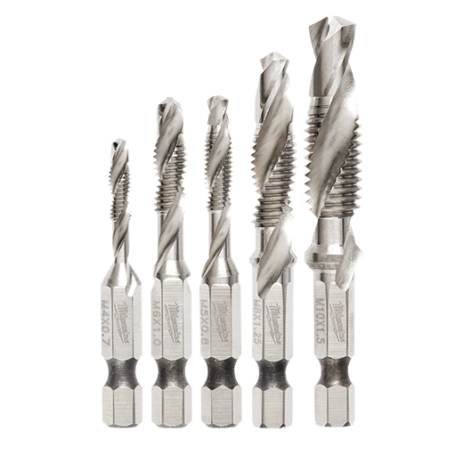 MILWAUKEE 48-89-4875 5PC SHOCKWAVE™ Impact Duty Metric Drill and Tap Bit Set