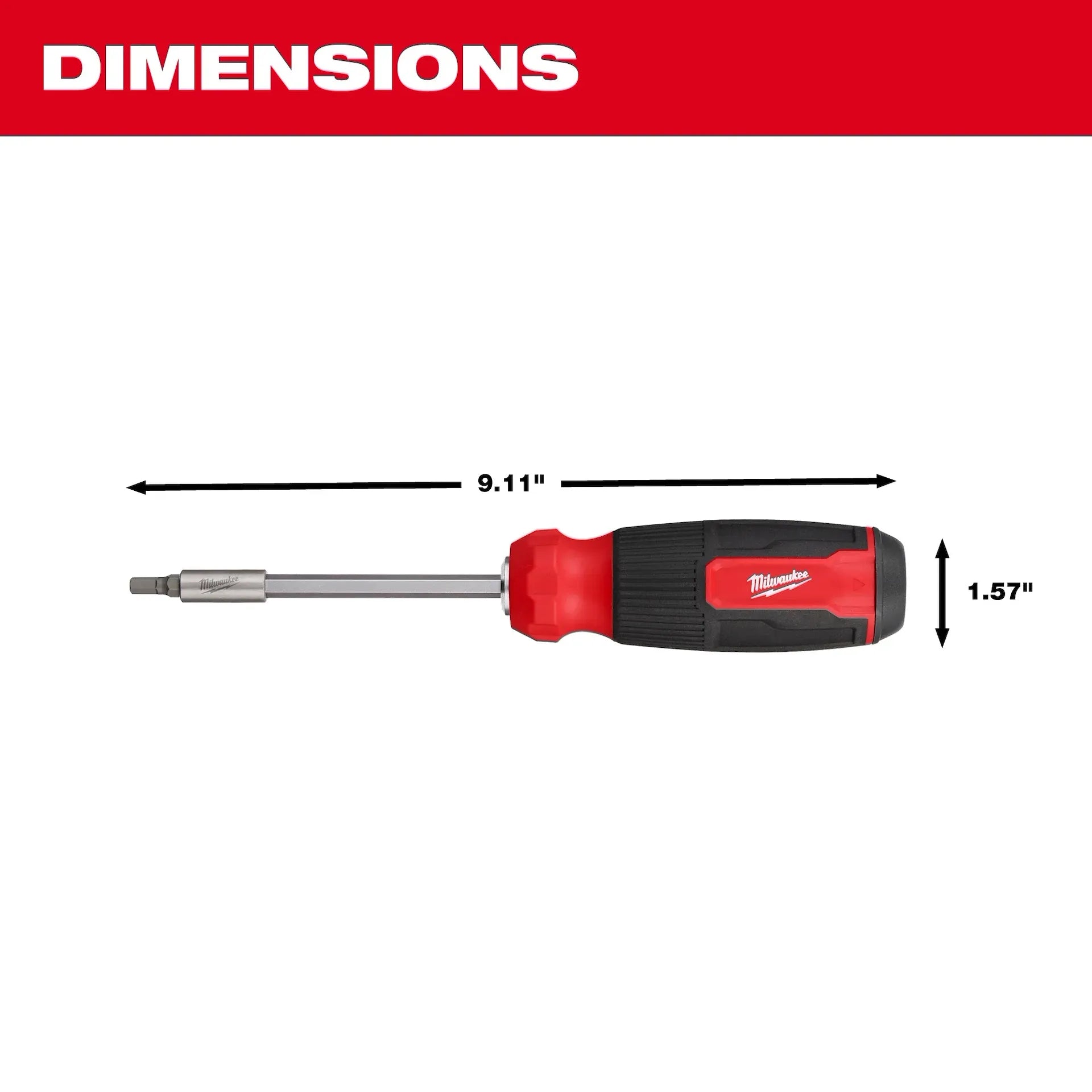 MILWAUKEE 48-22-2908 14-in-1 Hex Multi-Bit Screwdriver