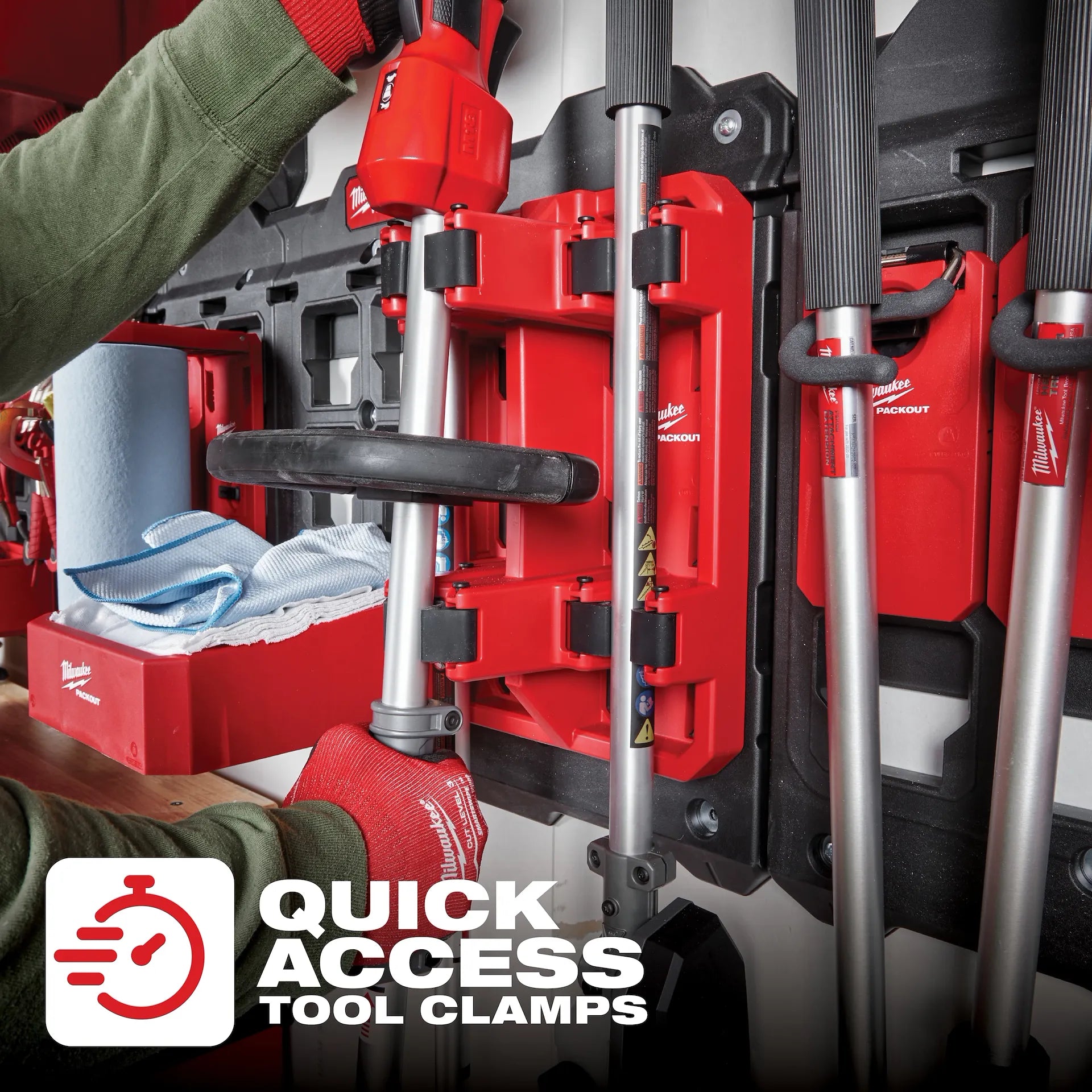 MILWAUKEE 48-22-8349 PACKOUT™ Long Handle Tool Rack