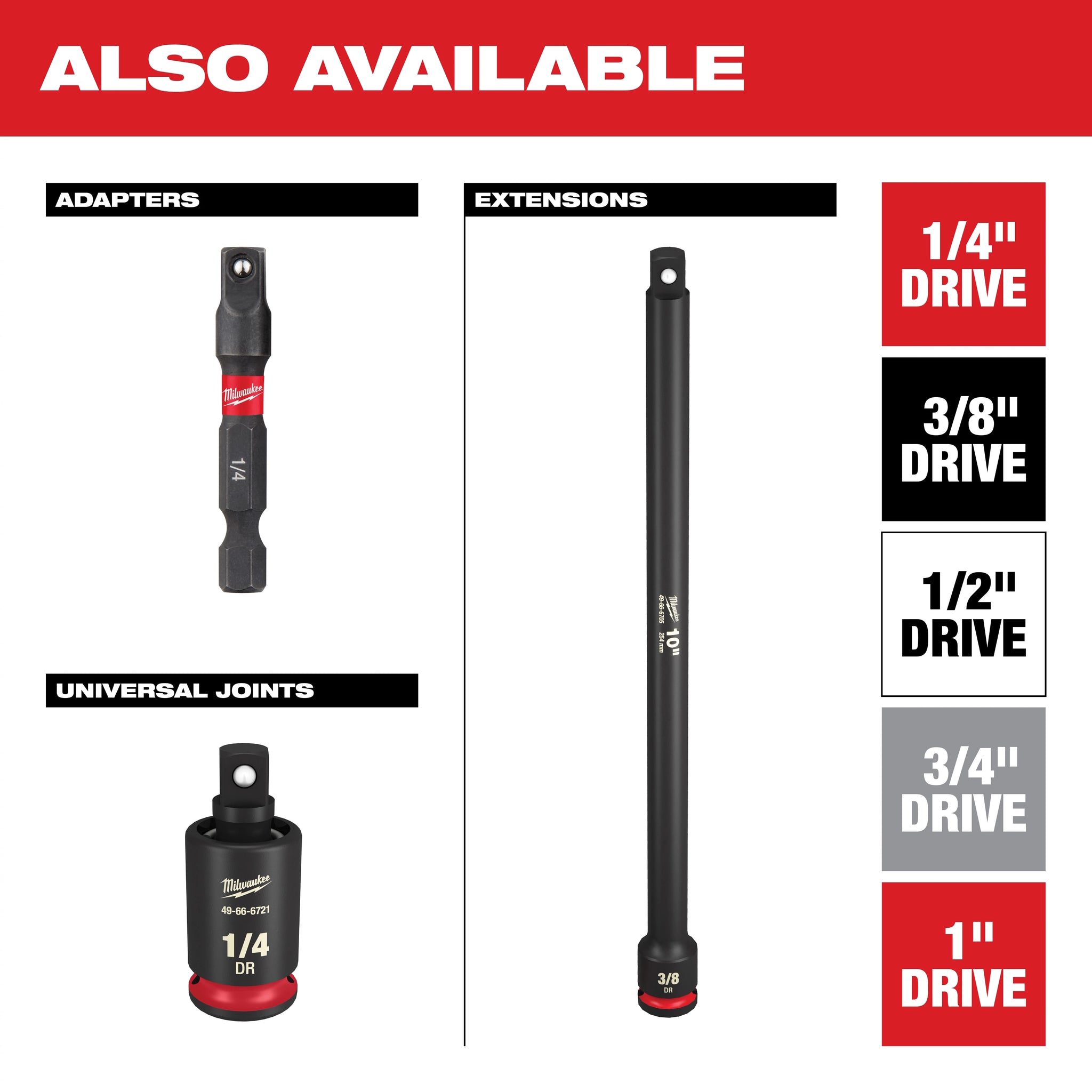 MILWAUKEE 49-66-7012 19PC SHOCKWAVE™ Impact Duty 1/2