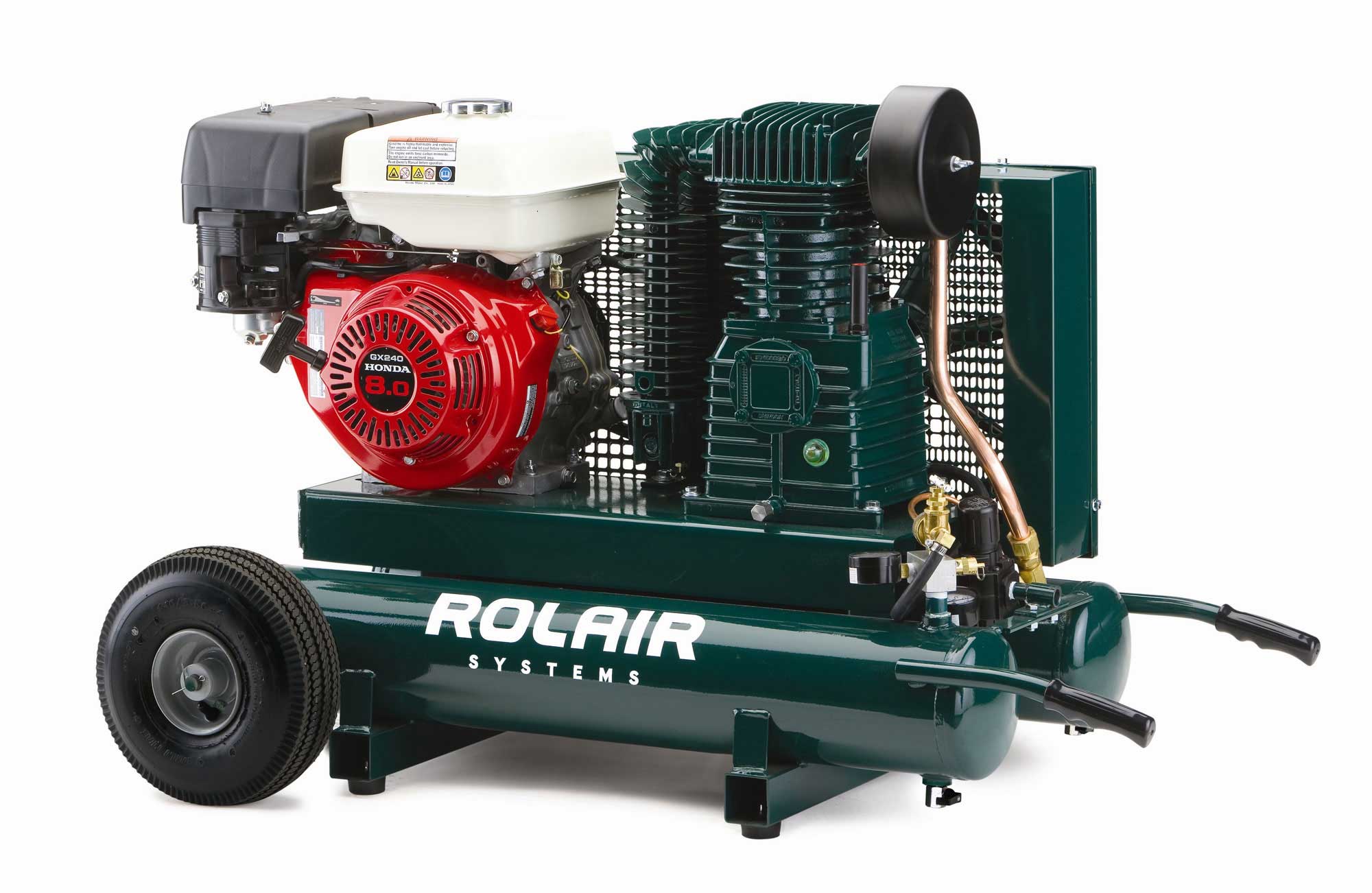 ROLAIR 7722HK28-0001 9 HP 20.3 CFM 9 Gallon Gas Compressor (HONDA)