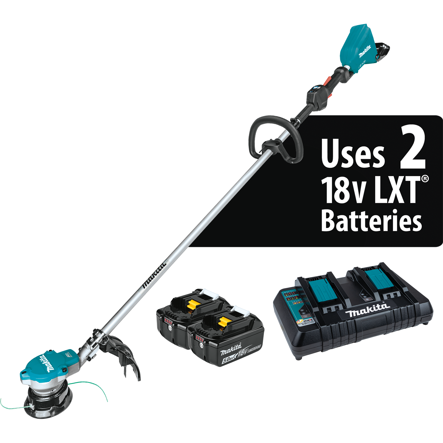 MAKITA XRU15PT 36V (18V X2) LXT® BRUSHLES STRING TRIMMER KIT (5.0Ah)
