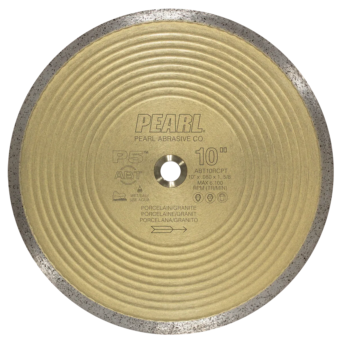 PEARL ABT10RCPT P5 ABT™ Porcelain & Granite Blade 10″ x 0.80 x 1, 5/8″