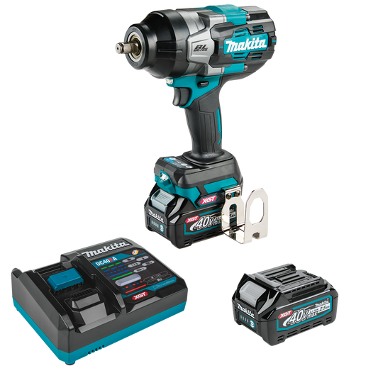 MAKITA GWT02D 40V max XGT® Brushless Cordless 4‑Speed High‑Torque 1/2" Sq. Drive Impact Wrench Kit w/ Friction Ring Anvil (2.5Ah)