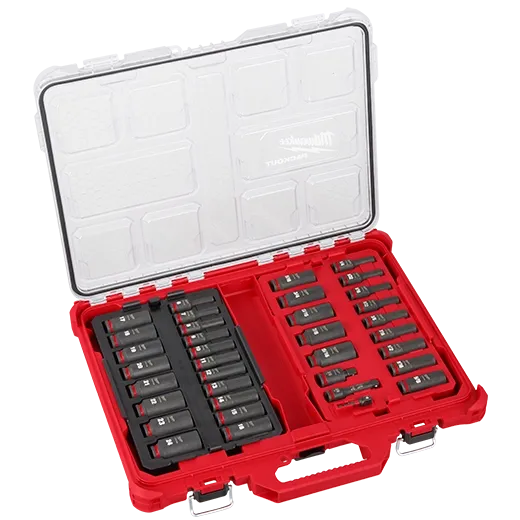 MILWAUKEE 49-66-6805 36PC SHOCKWAVE™ Impact Duty Socket 3/8” Drive Set with PACKOUT™