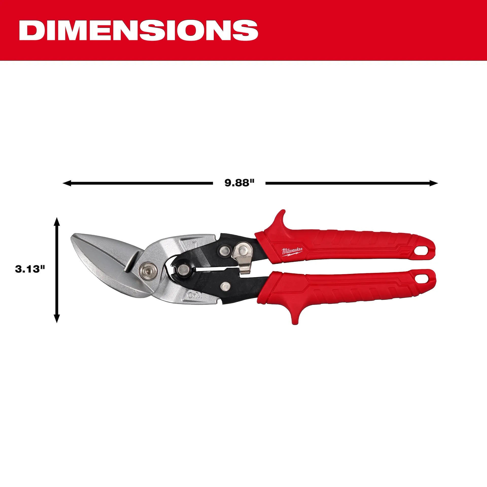 MILWAUKEE 48-22-4542 Left Cutting Offset Aviation Snips