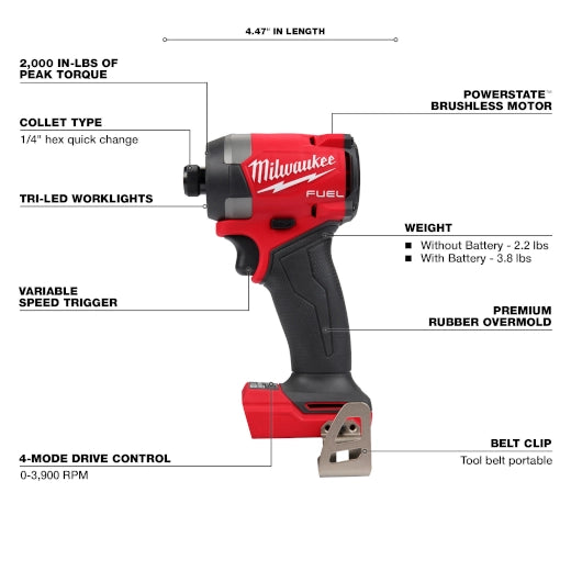 MILWAUKEE 2953-20 M18 FUEL™ 1/4