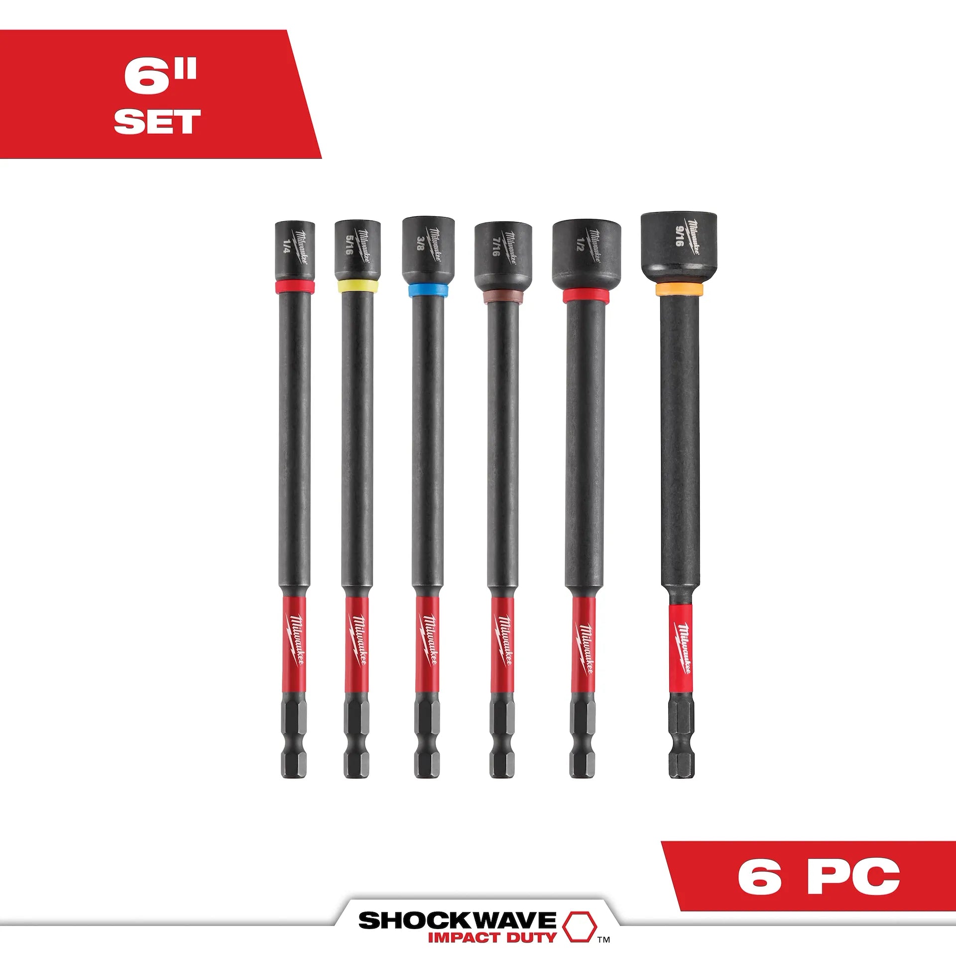 MILWAUKEE 49-66-4567 6PC SHOCKWAVE™ Impact Duty 6