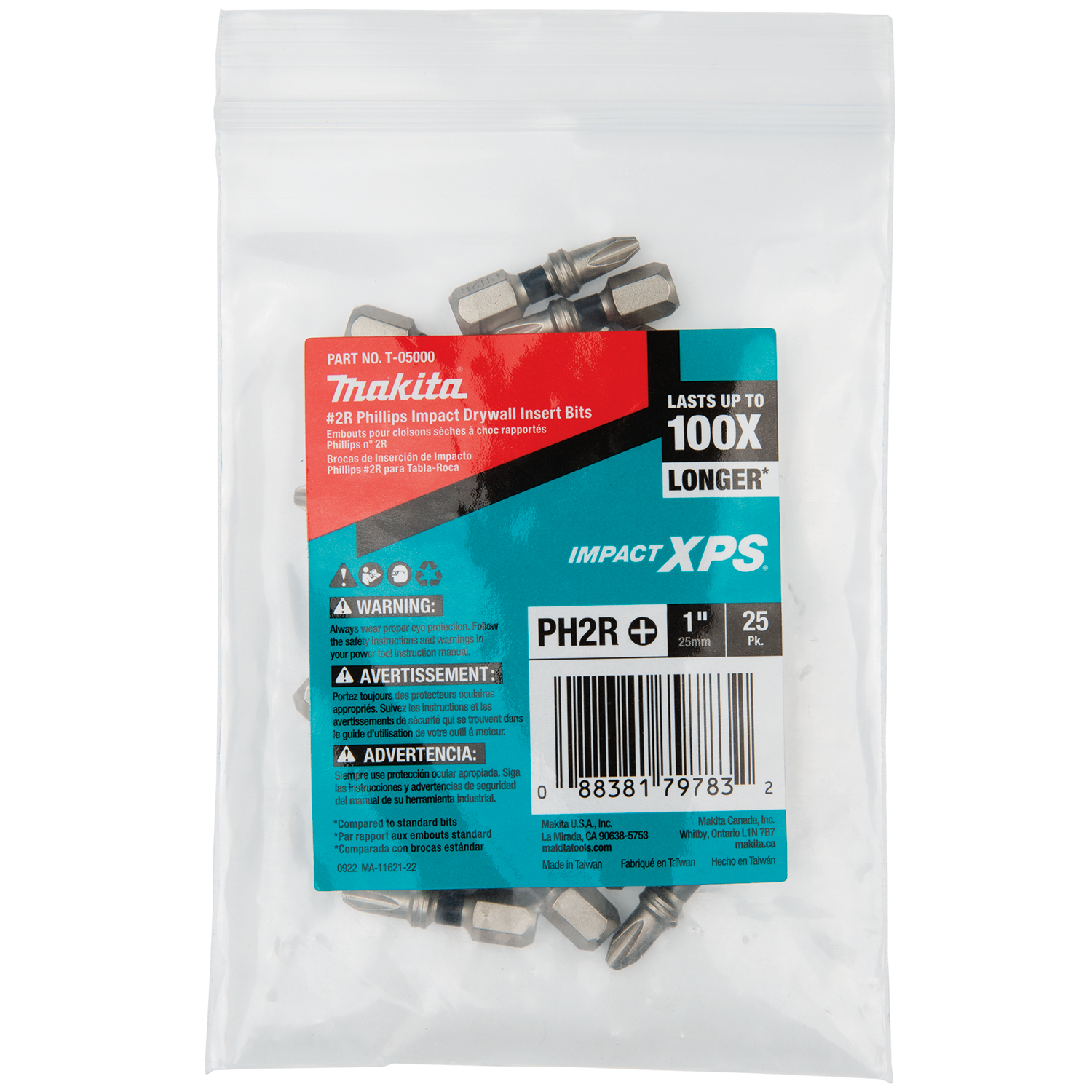 MAKITA T-05000 Impact XPS® #2 Phillips Drywall 1