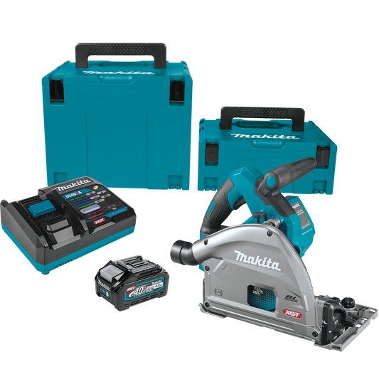 MAKITA GPS01M1J 40V MAX XGT BRUSHLESS 6-1/2" PLUNGE CIRCULAR SAW KIT, AWS