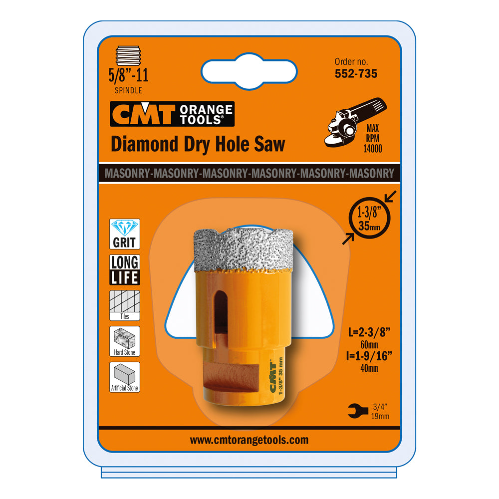 CMT 552-7 Diamond dry hole saws