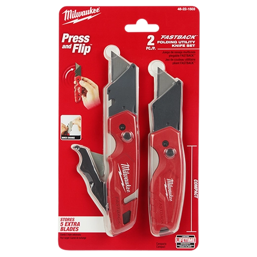 MILWAUKEE 48-22-1503 2PK FLIP UTILITY KNIFE SET